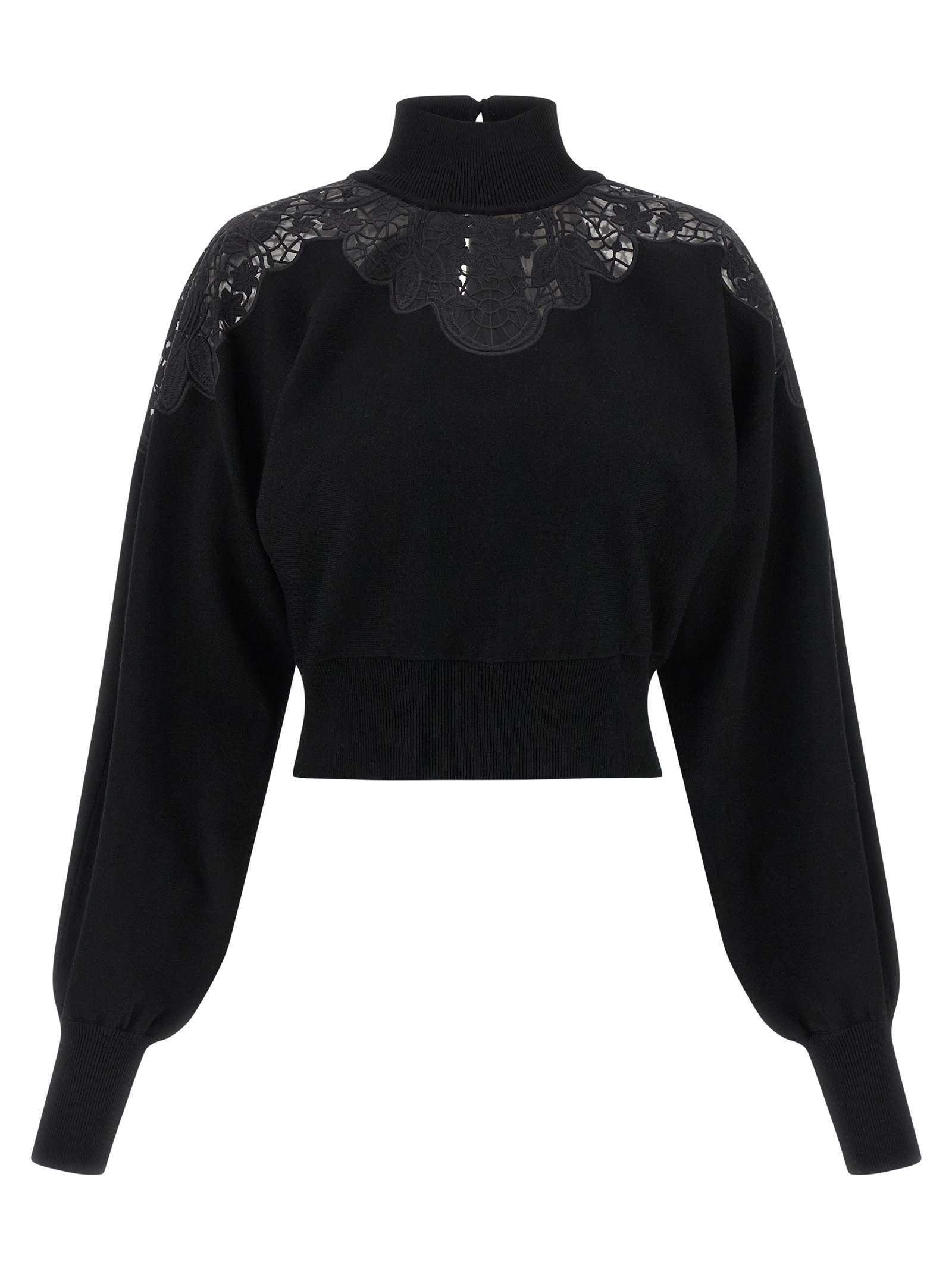 Tulle lace sweater