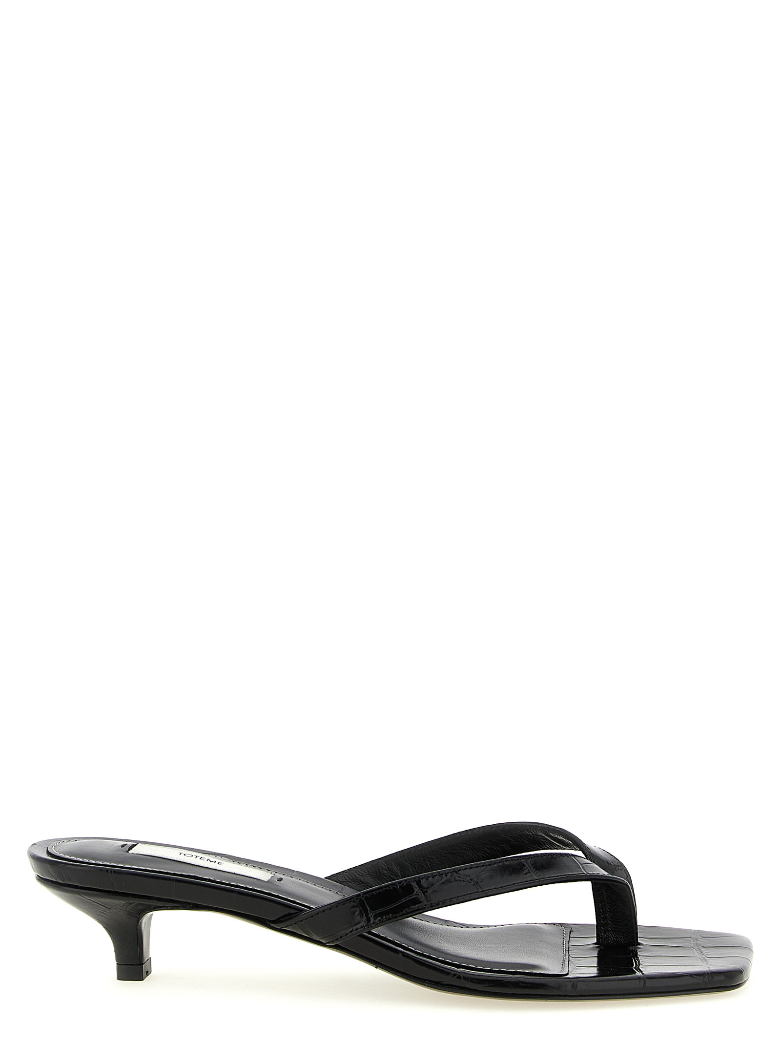 'Croco-embossed' sandals