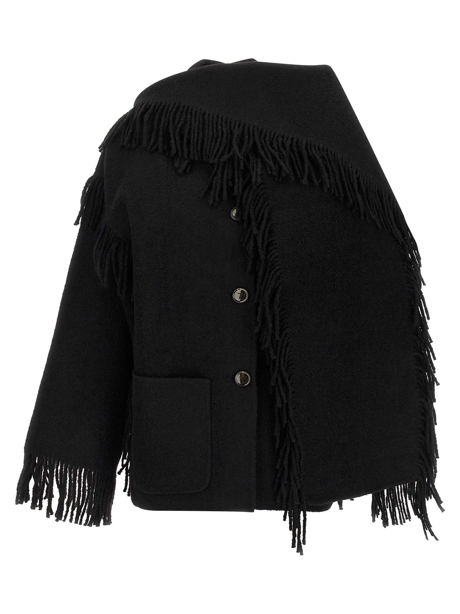 'Fringed Scarf' jacket