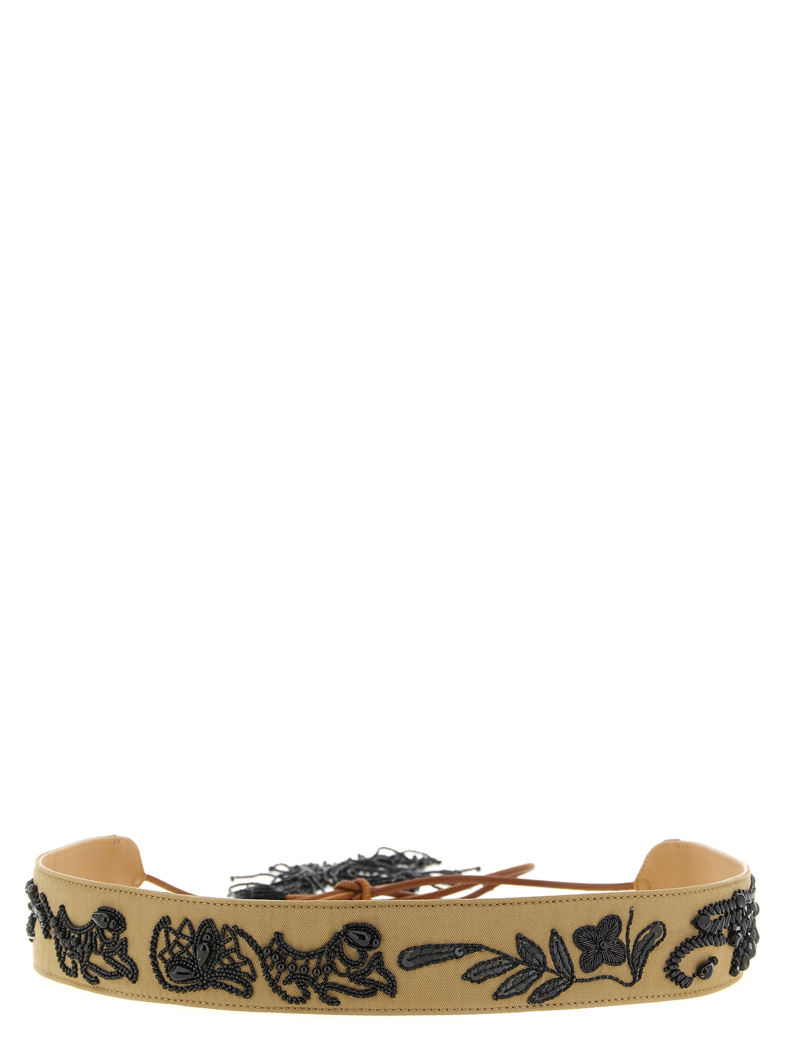 Beads embroidery belt