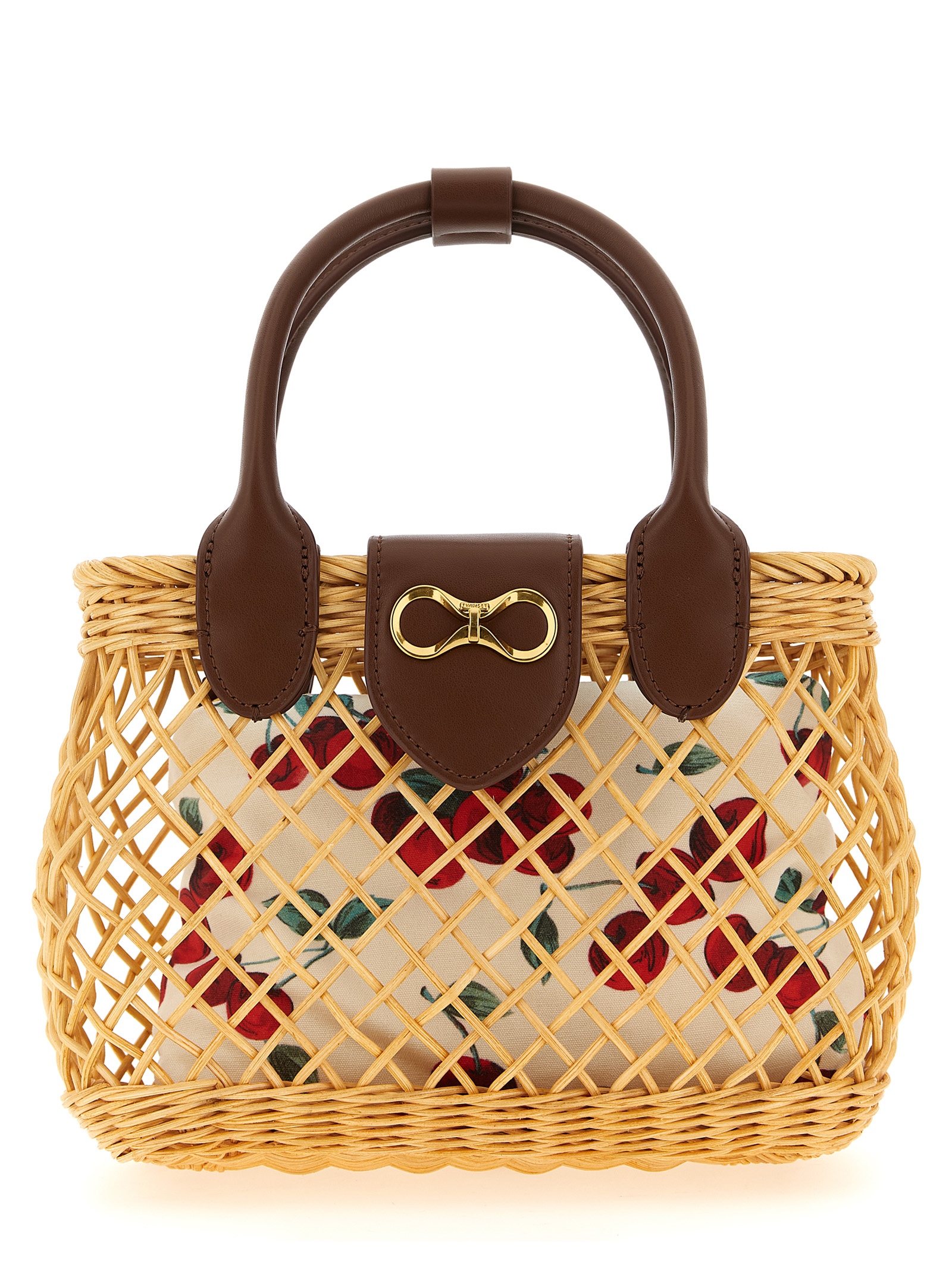 Wicker basket shoulder strap