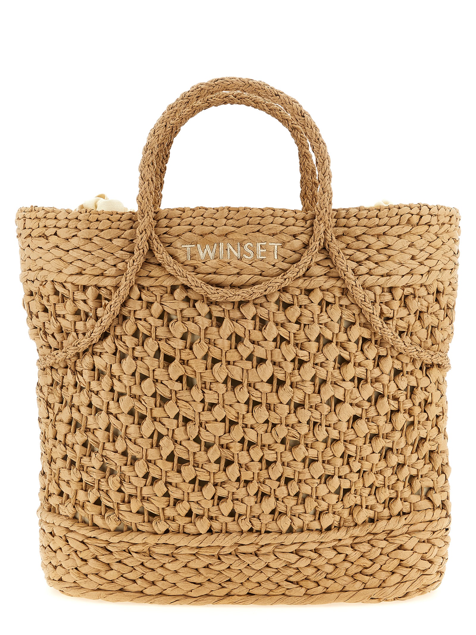 Straw shopping bag