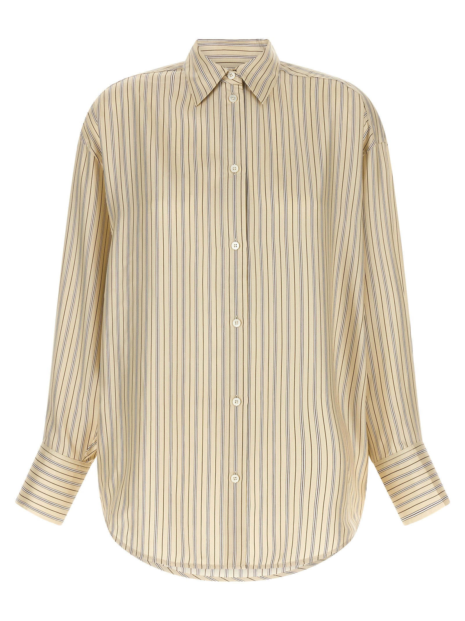 Striped silk shirt