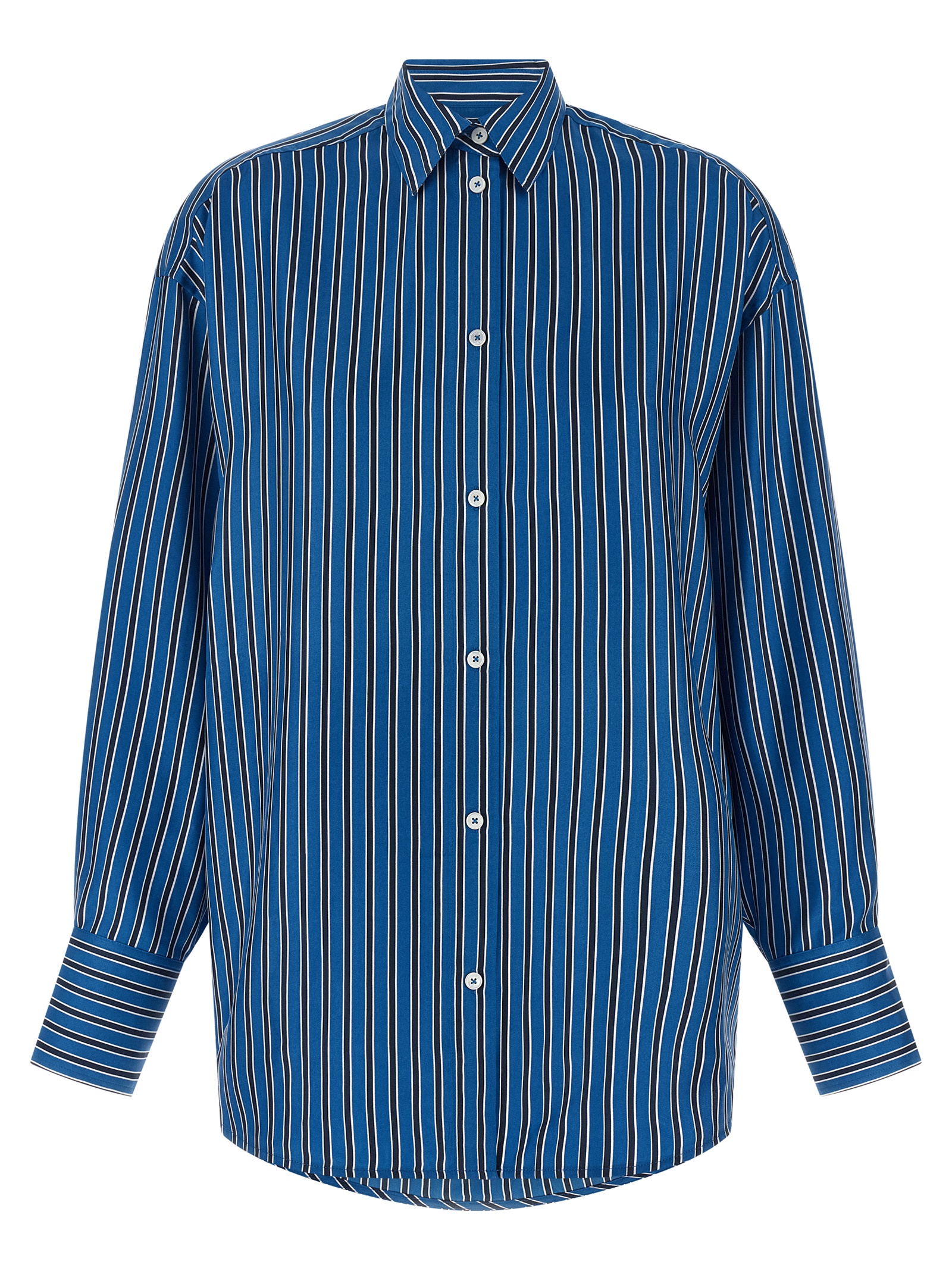 Striped silk shirt