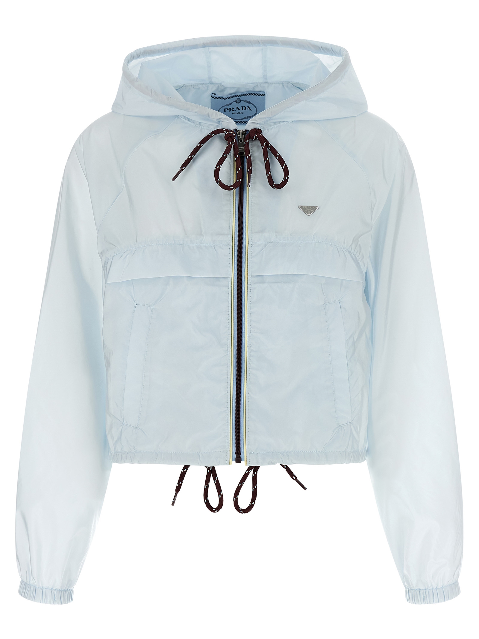 Re-Nylon Feather crop jacket