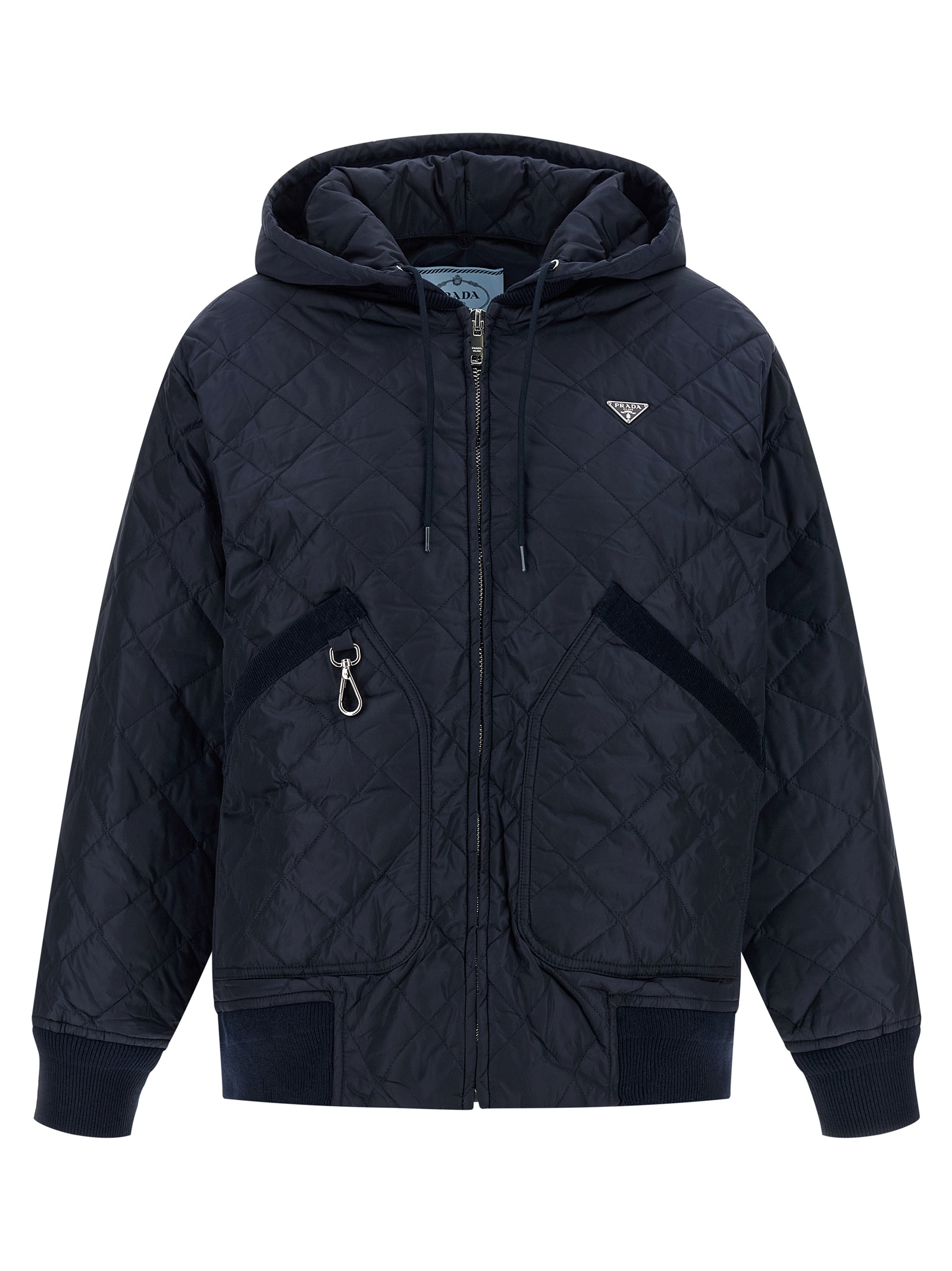 Quilted hooded jacket
