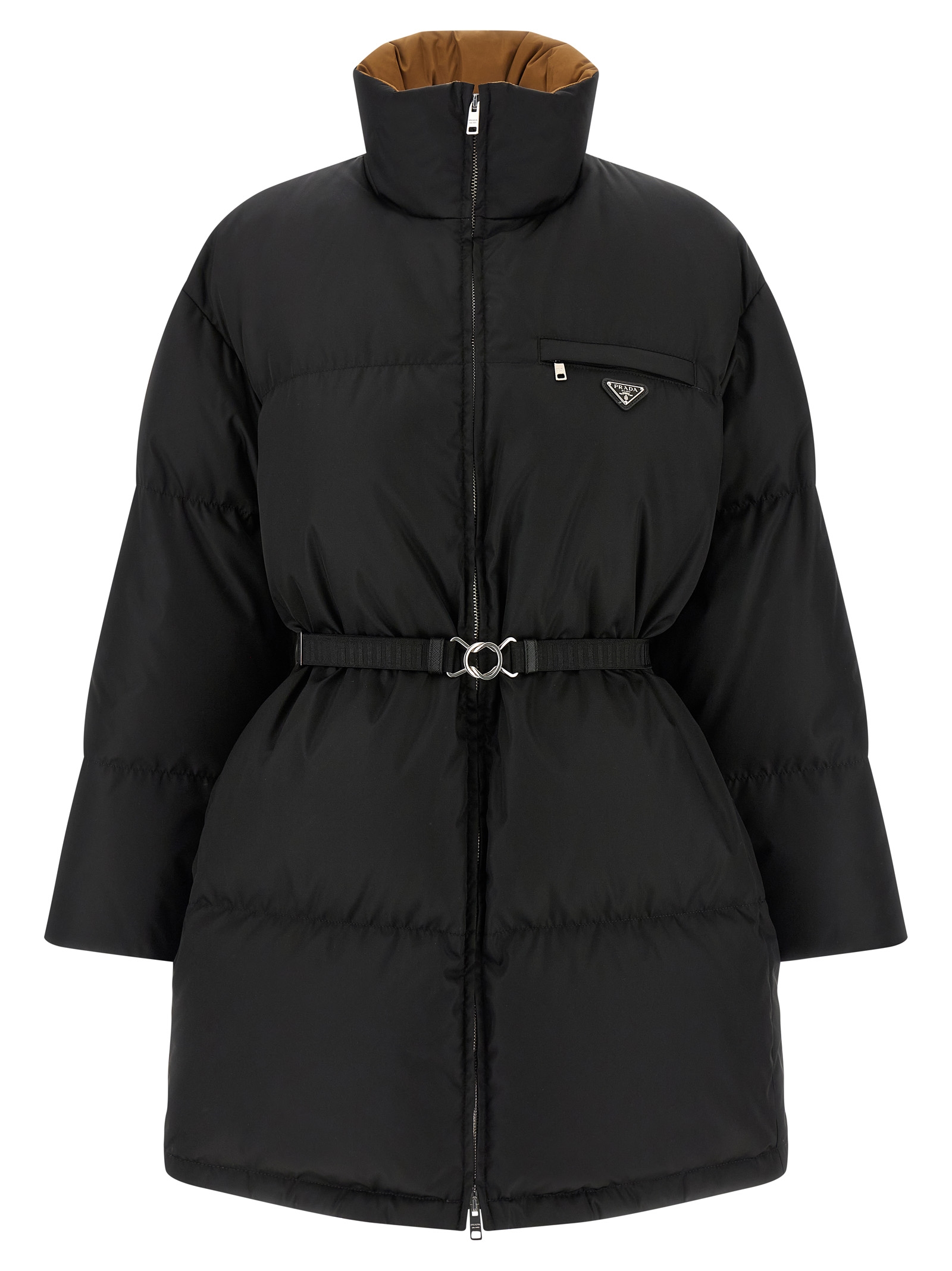 Re-Nylon maxi down jacket