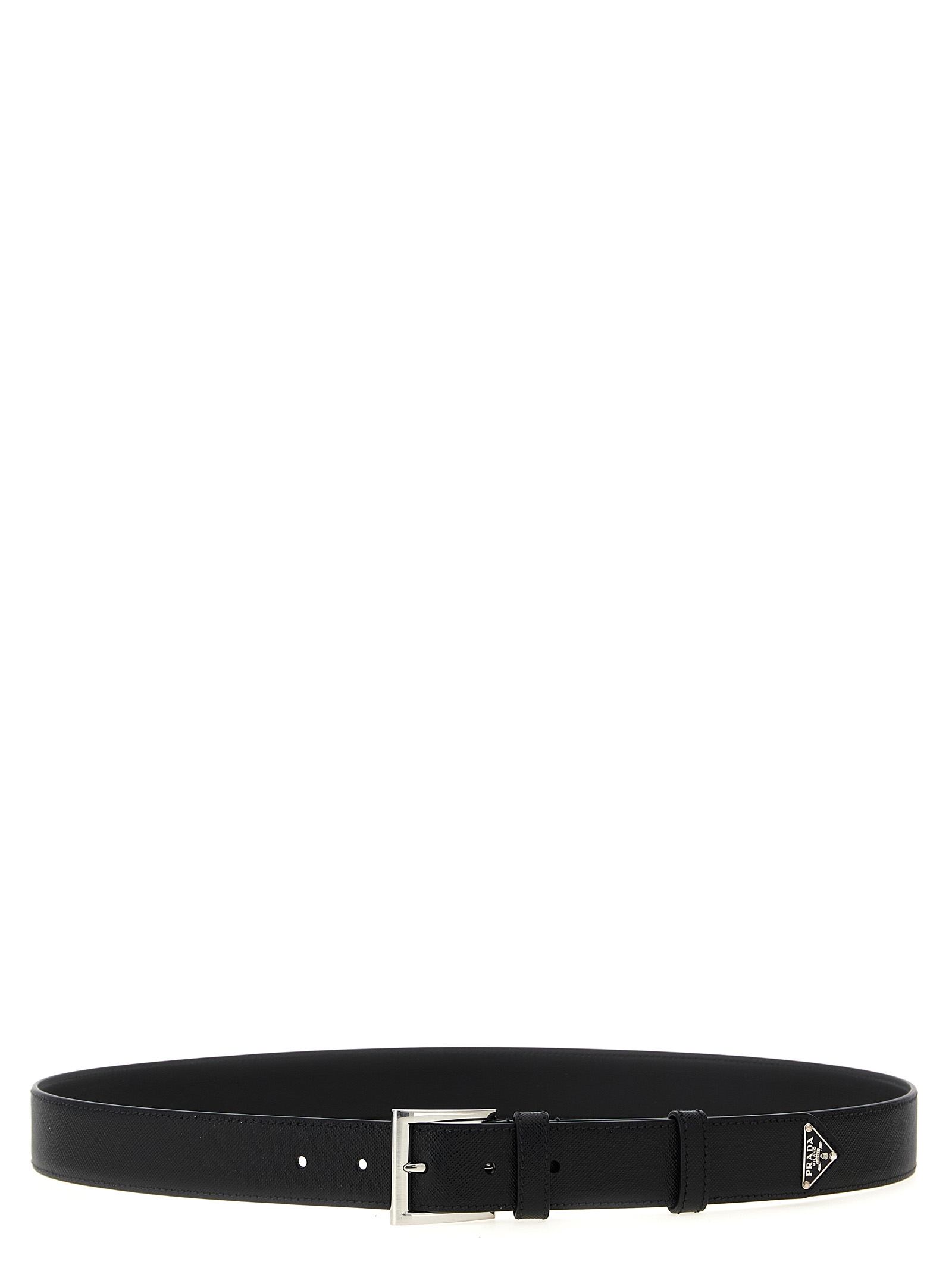 Saffiano leather belt