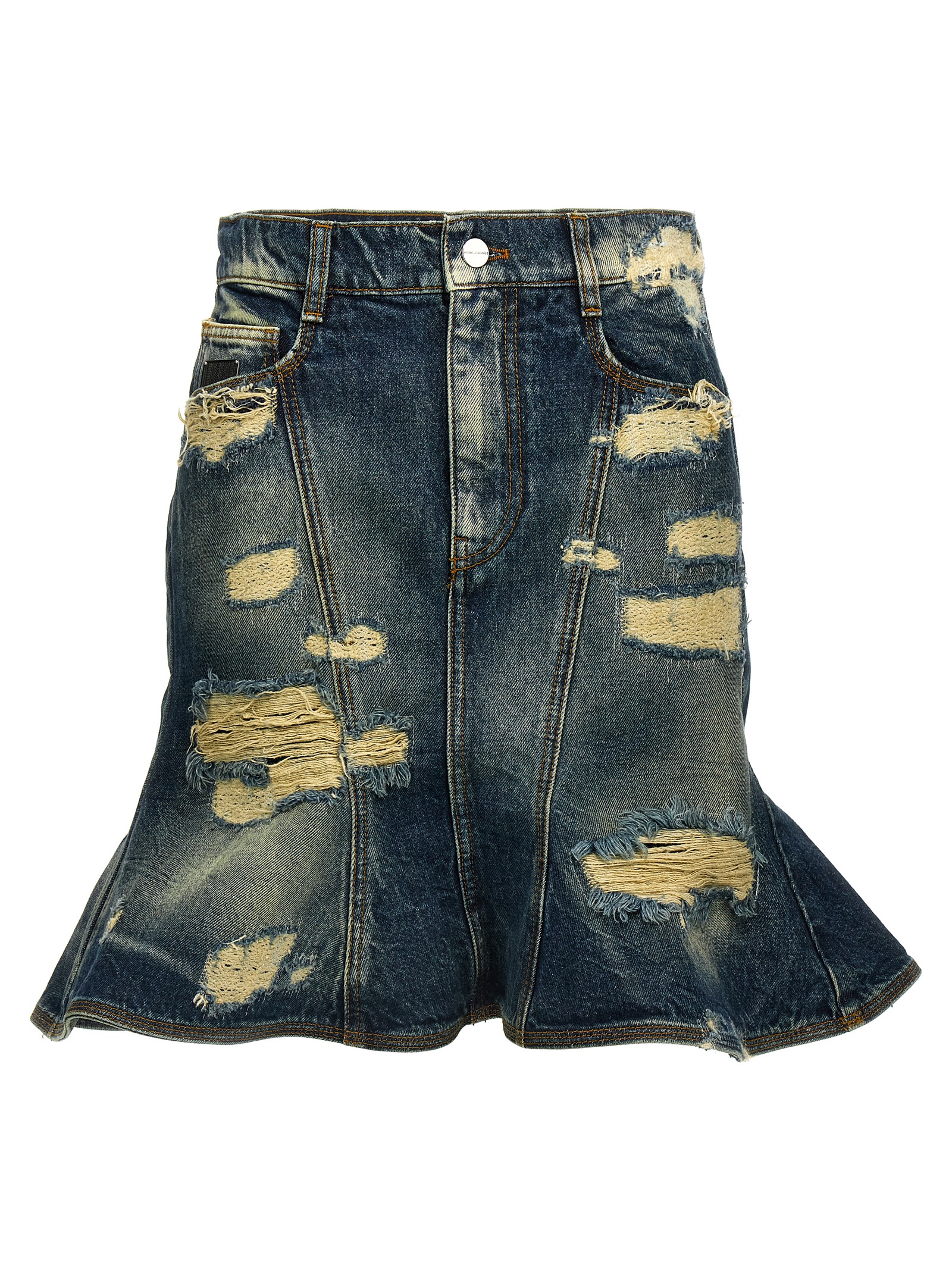 'The Rip And Repair Straight Jean' skirt