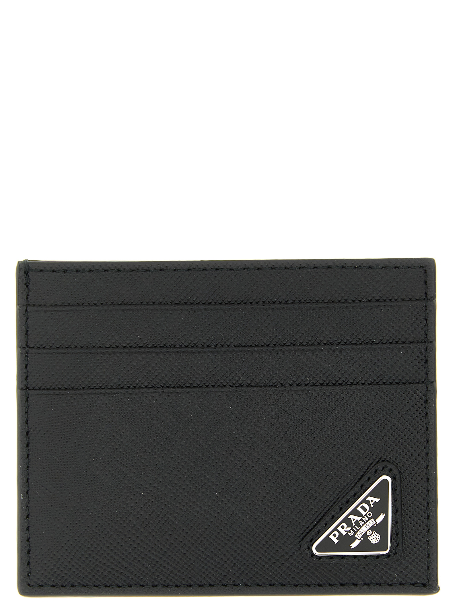 Logo leather card holder