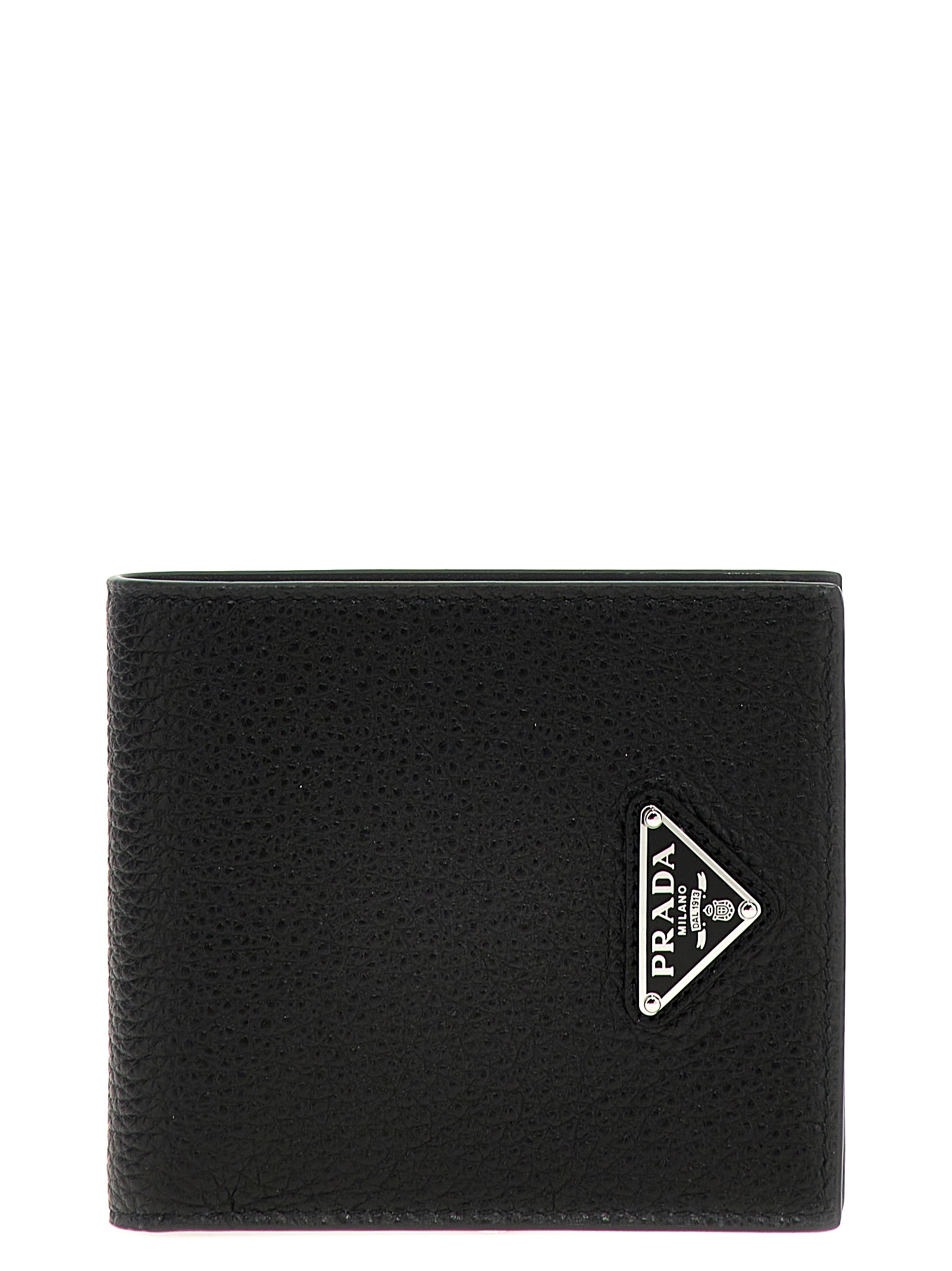 Logo leather wallet