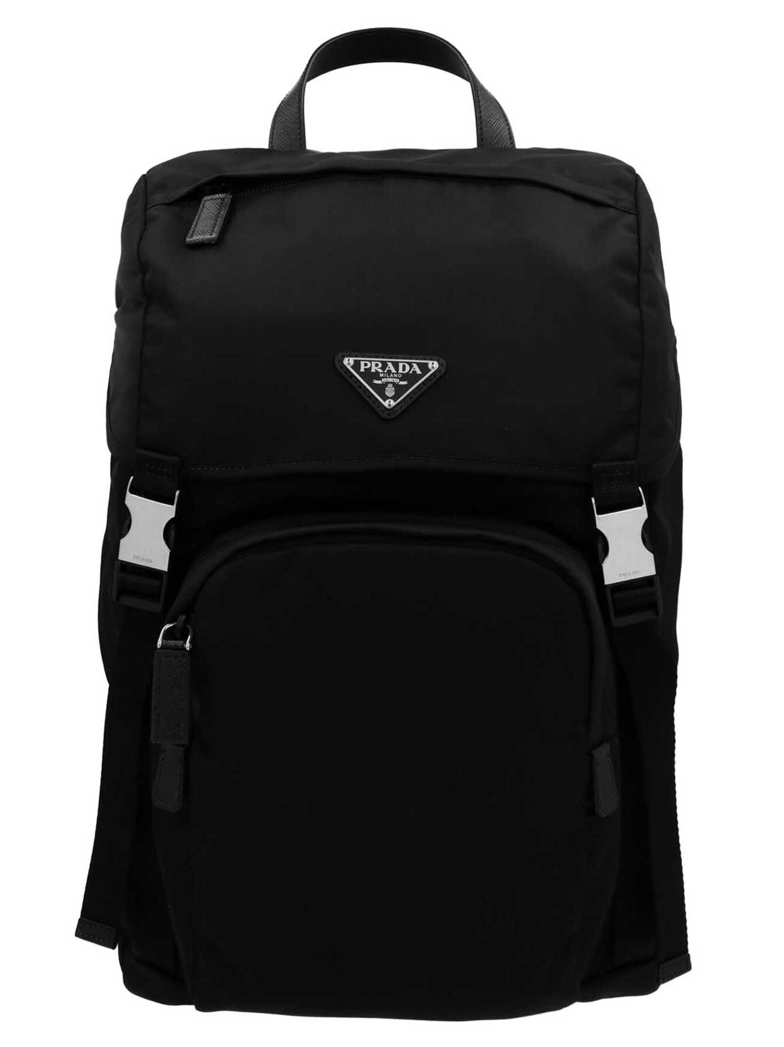 Re-nylon logo backpack