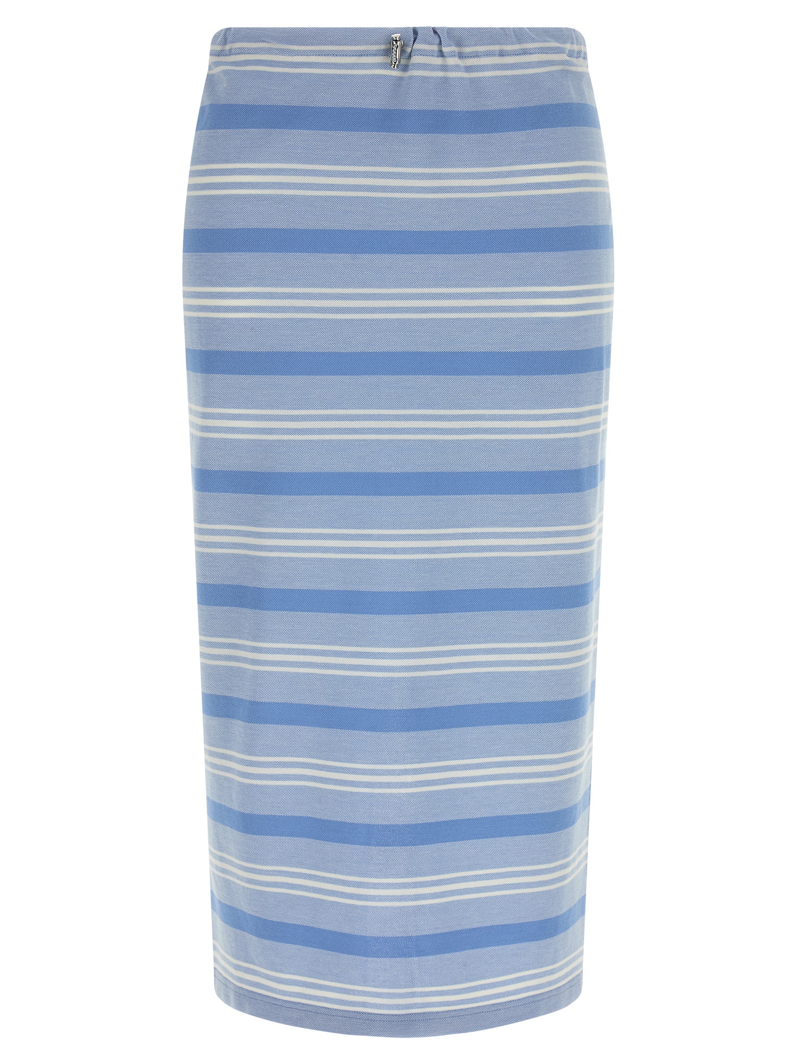 Striped piqué skirt