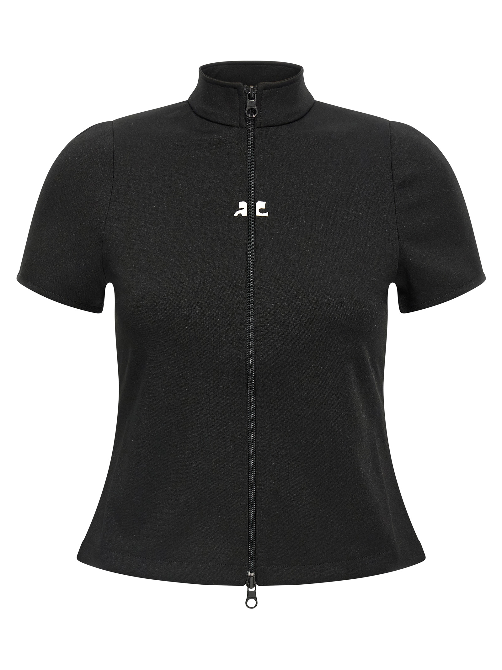 'Interlock Zipped' top