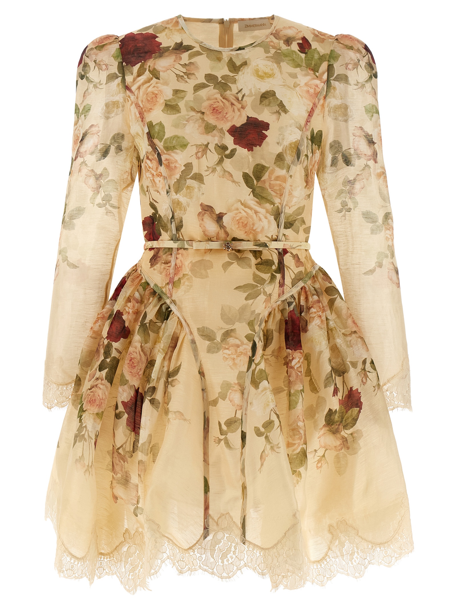 'Hypnotic Lace Trim Mini' dress