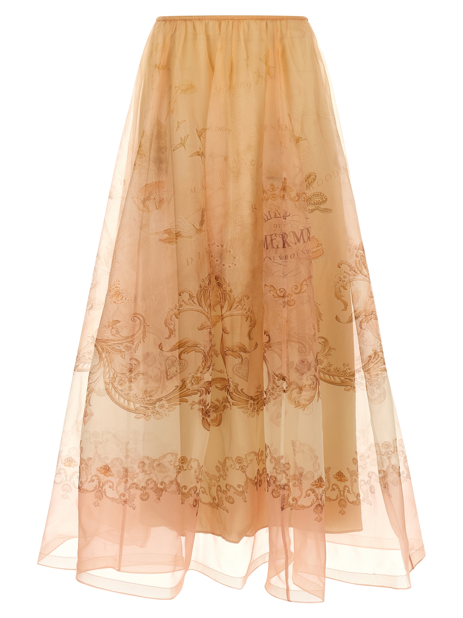 'Hypnotic Organza Maxi' skirt