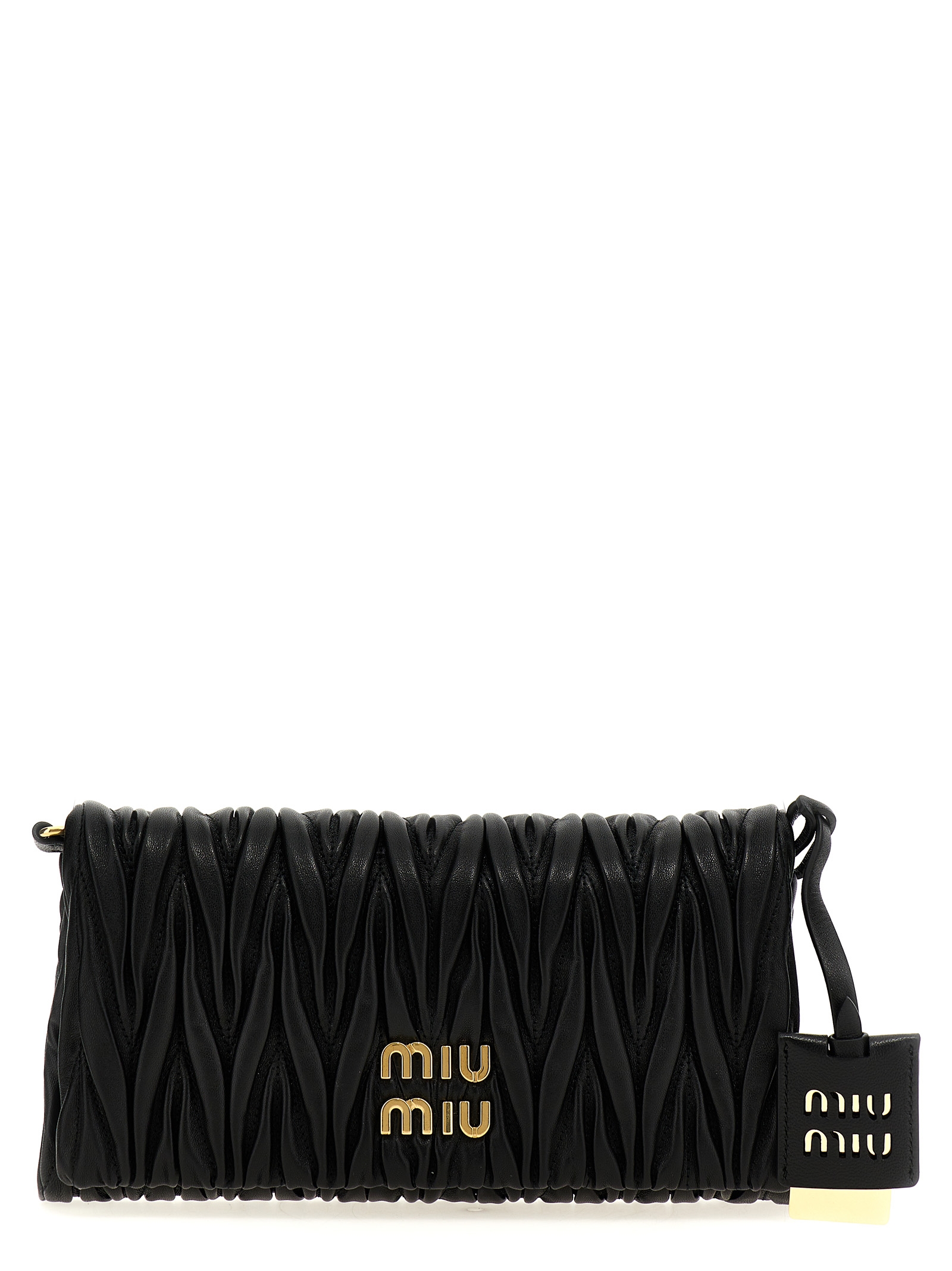 Logo matelassé clutch