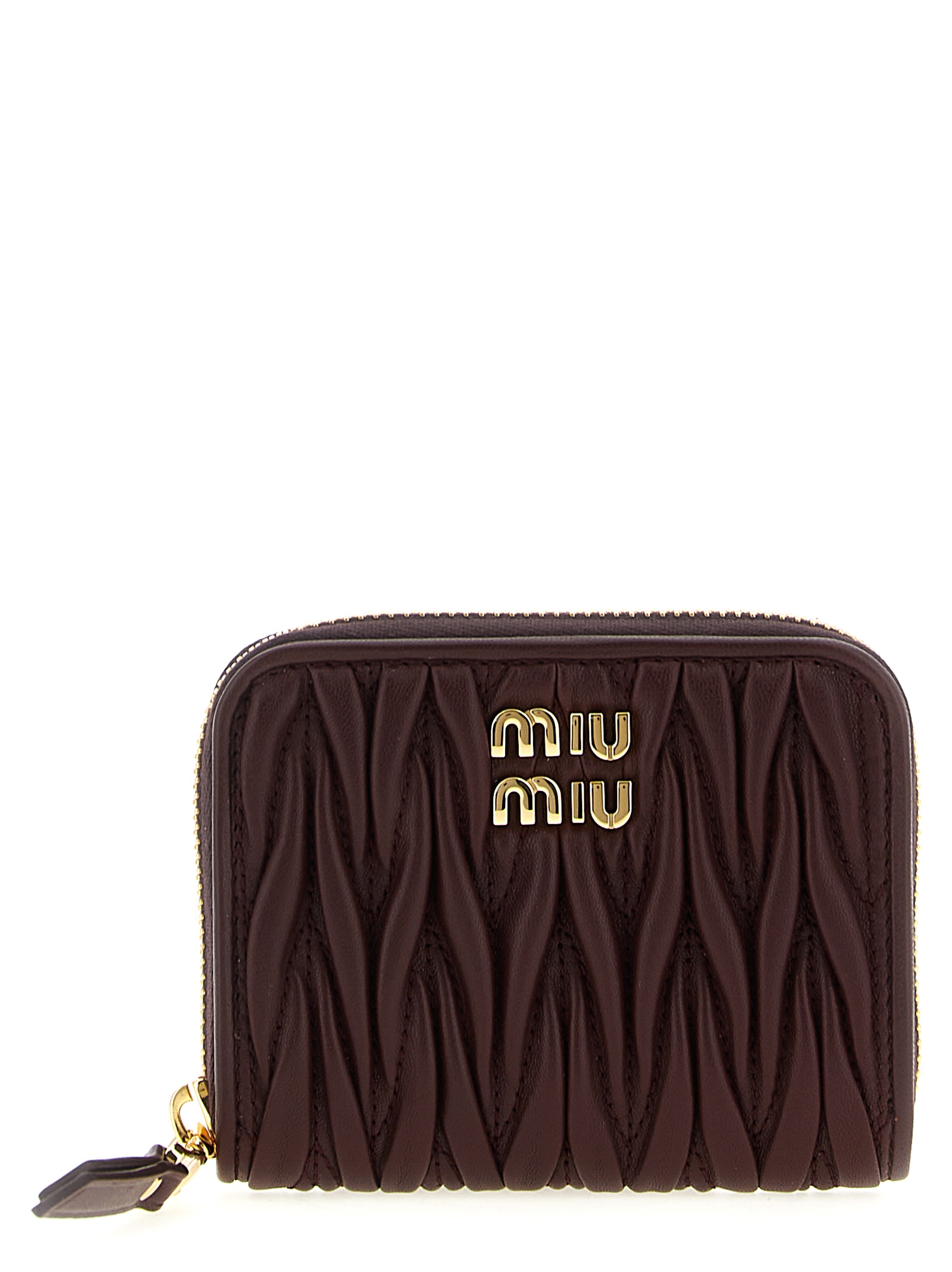 Small wallet matelassé nappa leather