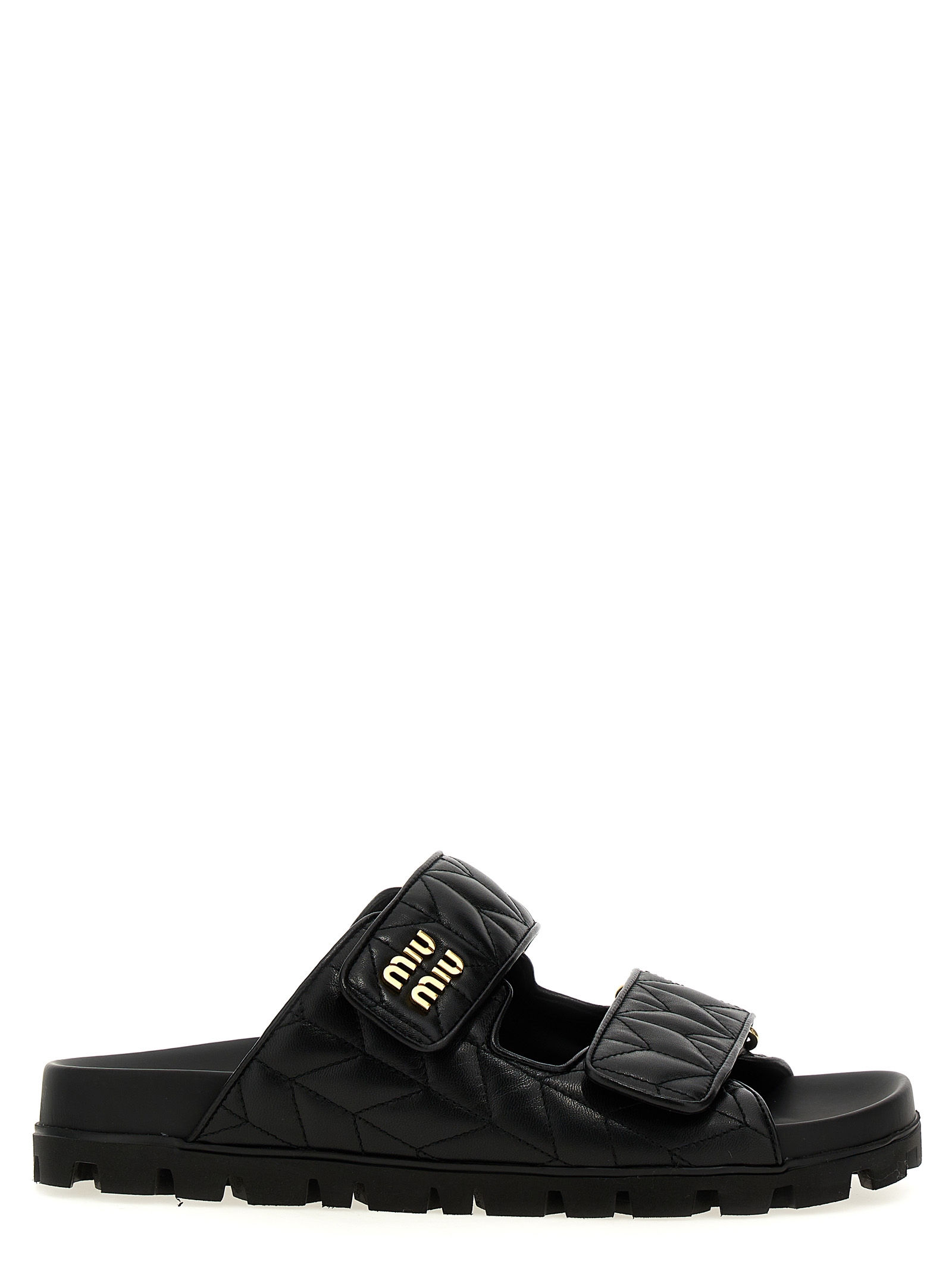 Matelassé nappa sandals