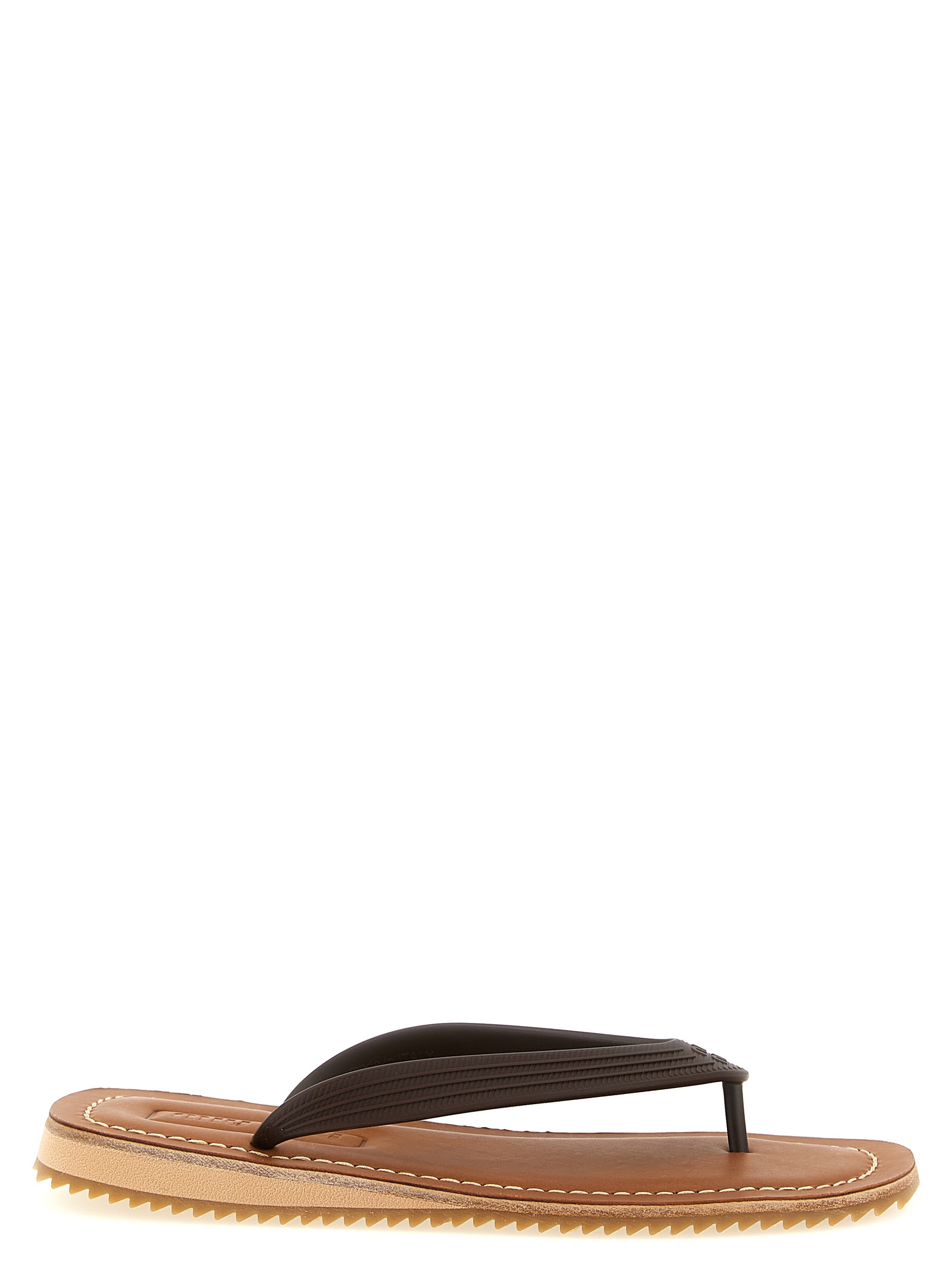 Rubber and leather slides