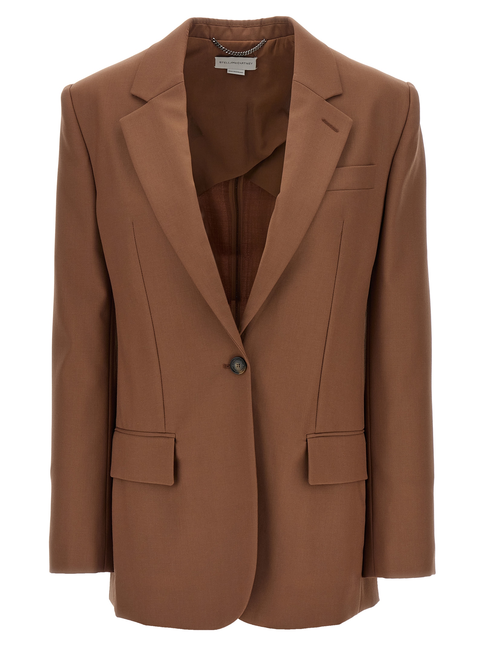 Single-breasted wool blazer