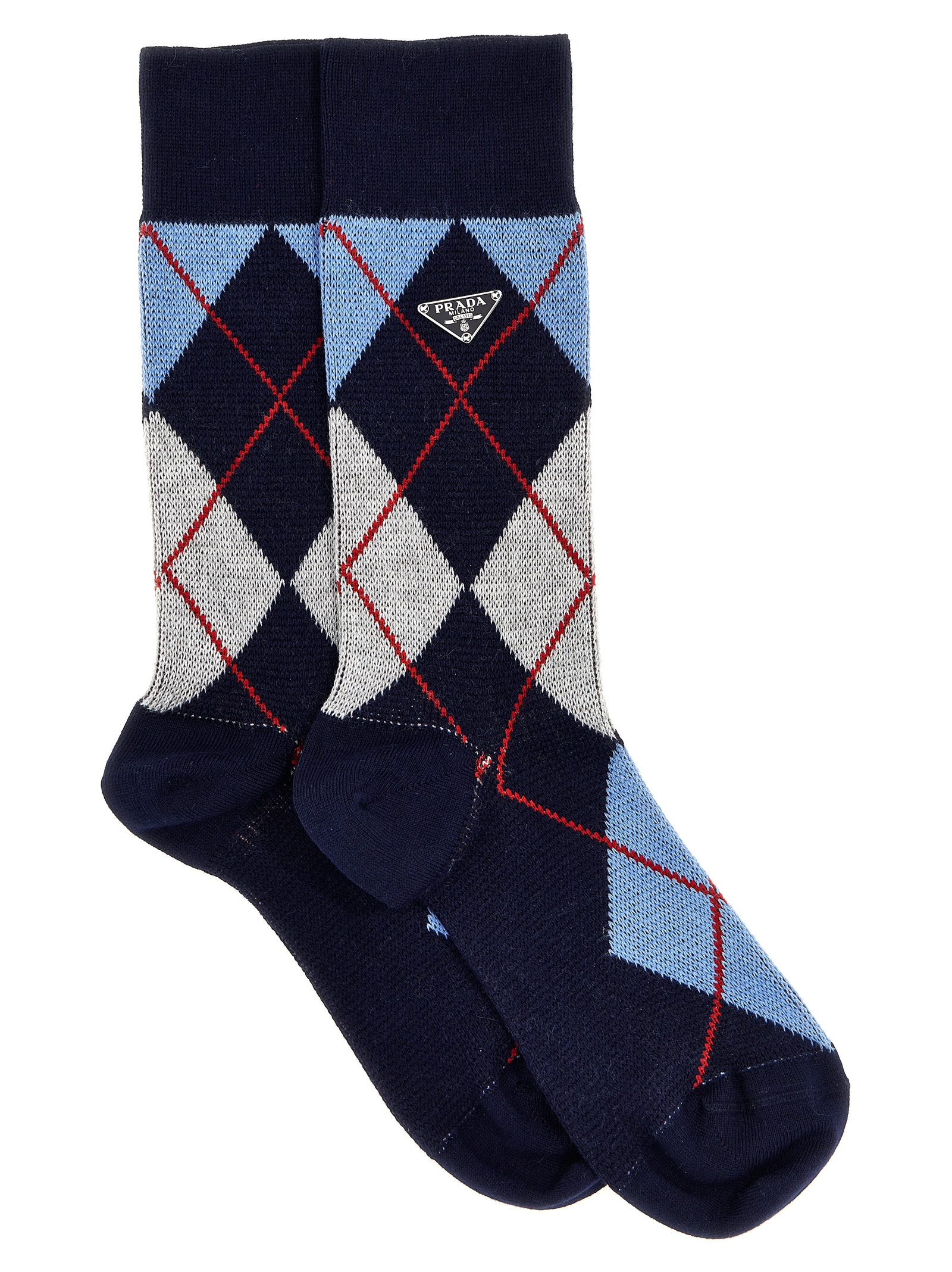 Argyle logo socks