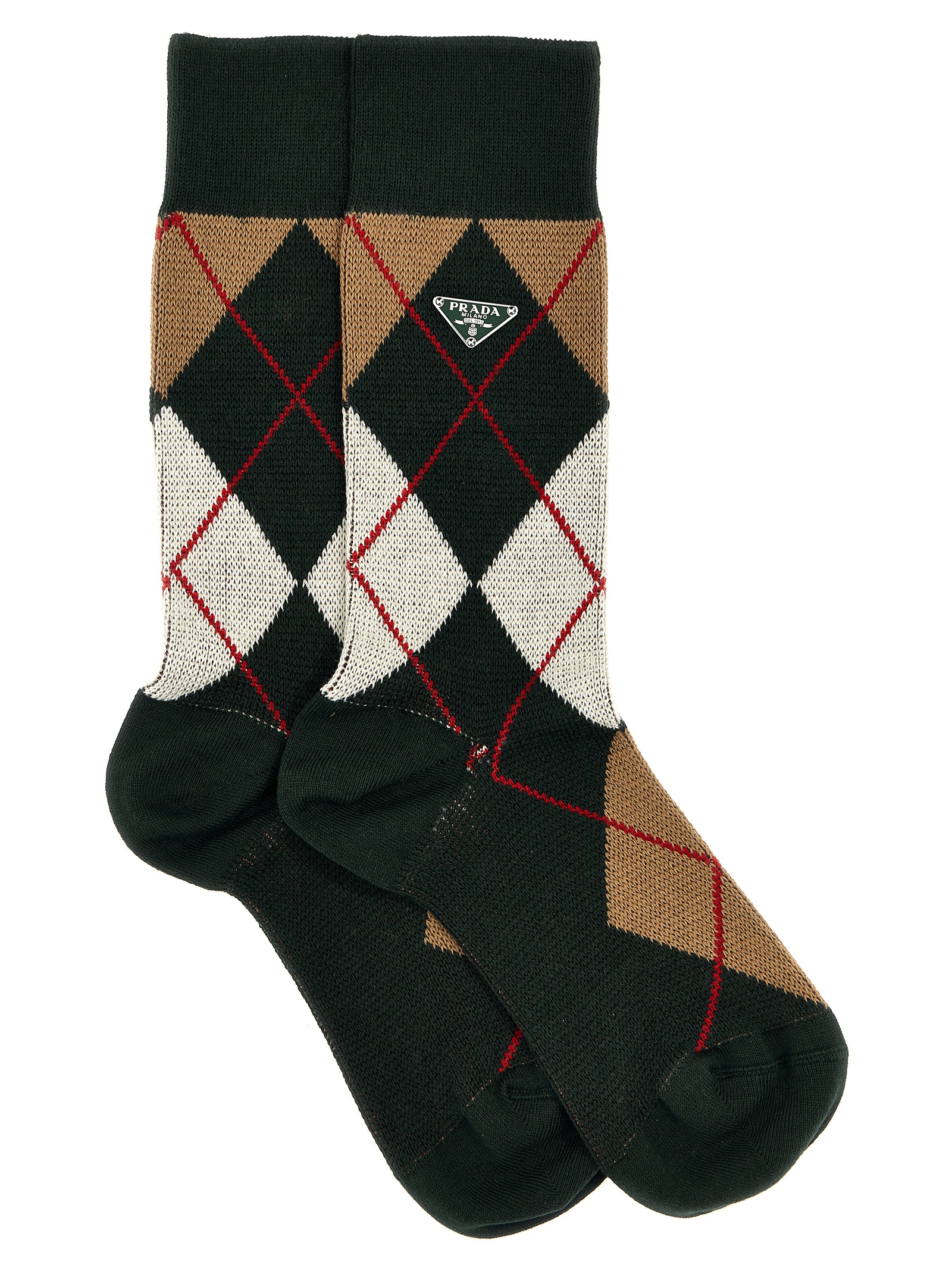 Argyle logo socks