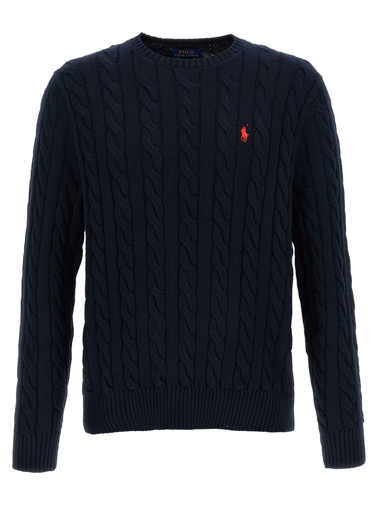 Cotton braided sweater