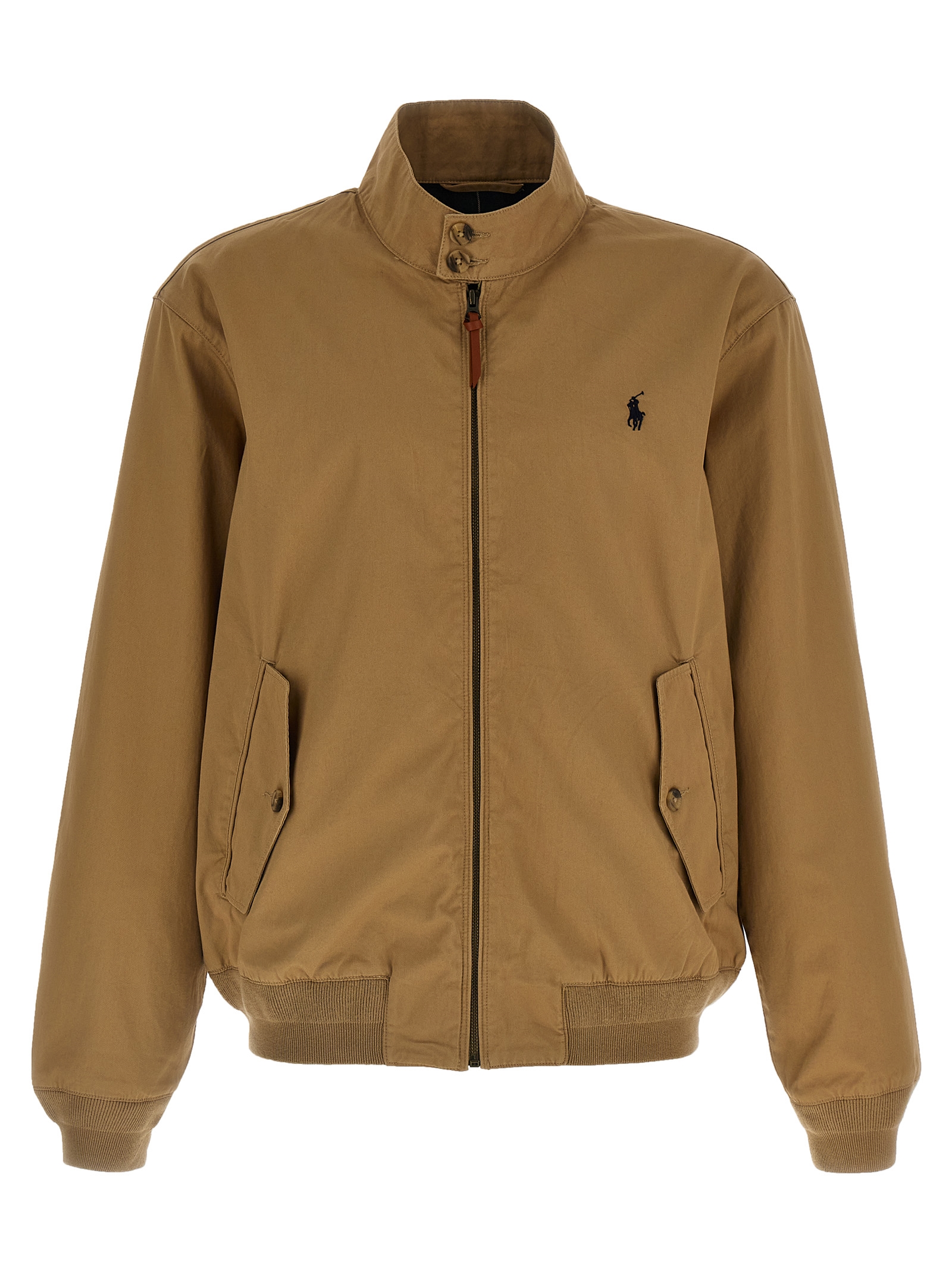 Logo embroidery bomber jacket