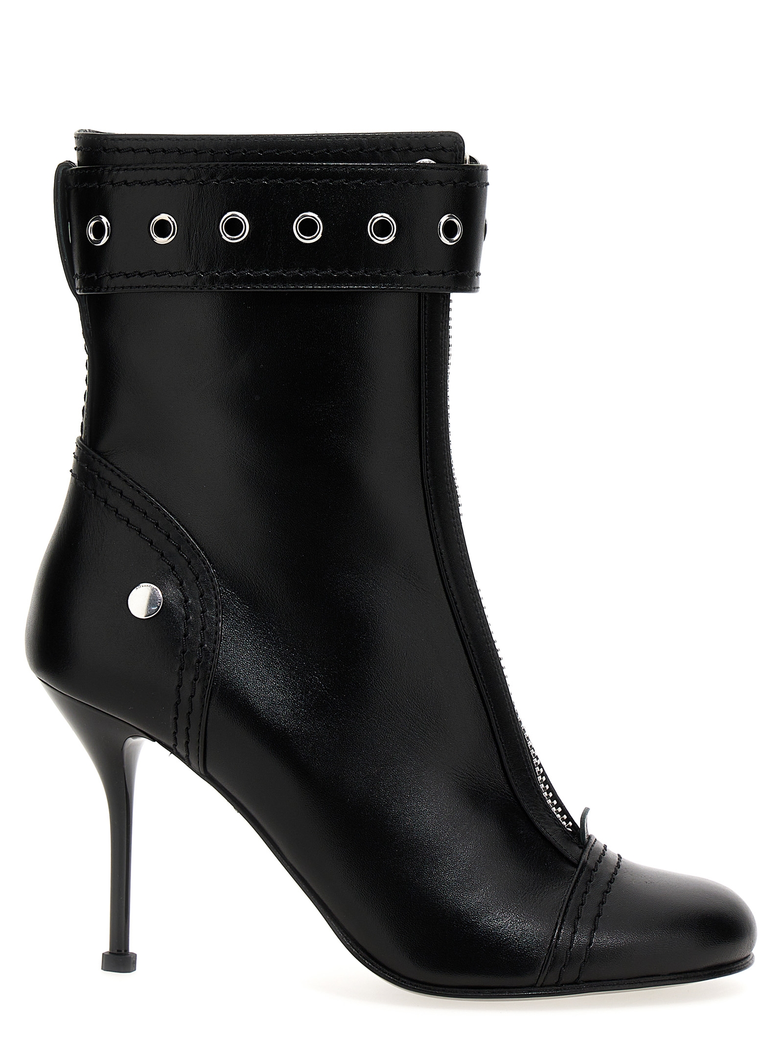 Buckle ankle boots