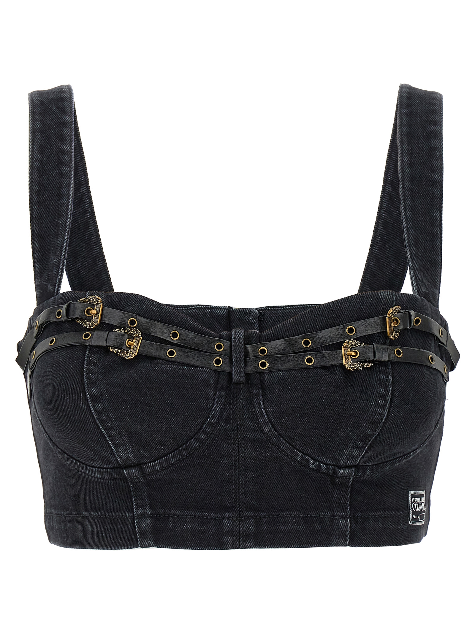 Denim strap top
