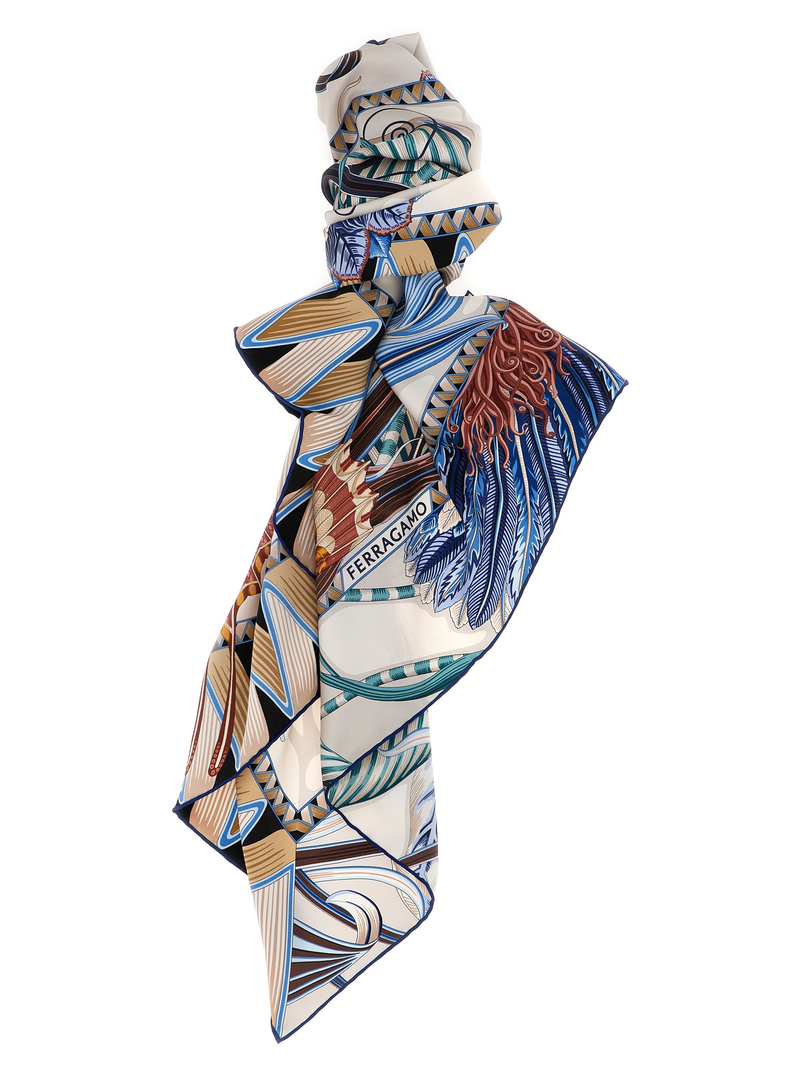 'Giada' print scarf