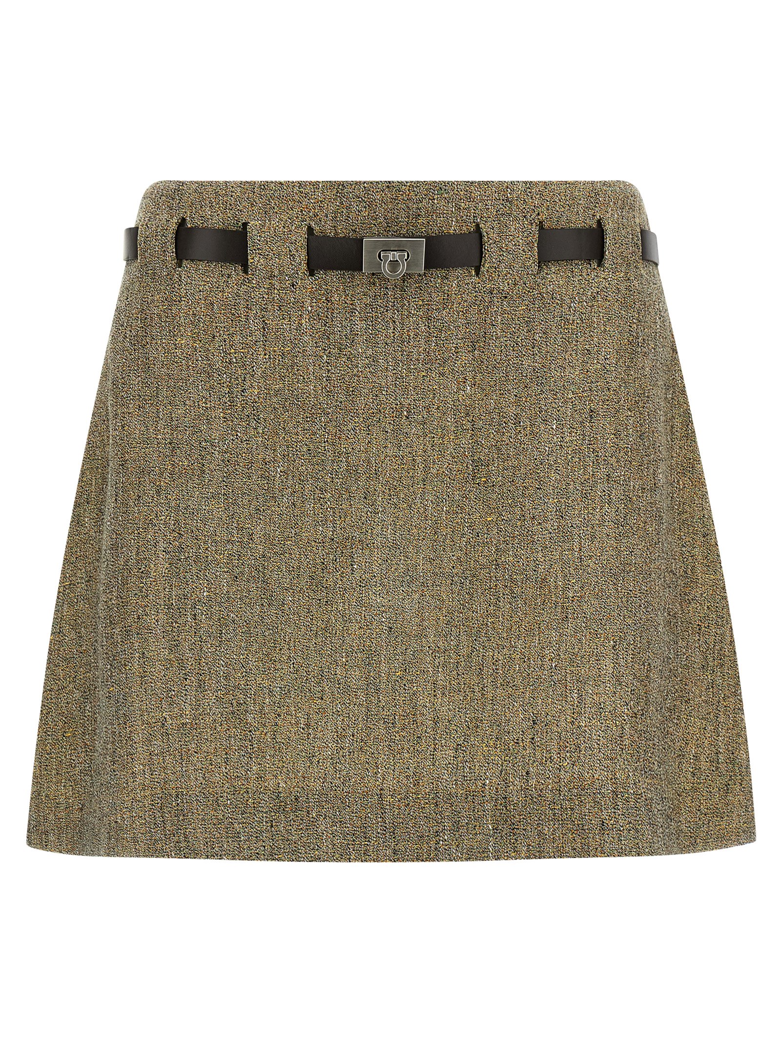 'Gancini' belt skirt