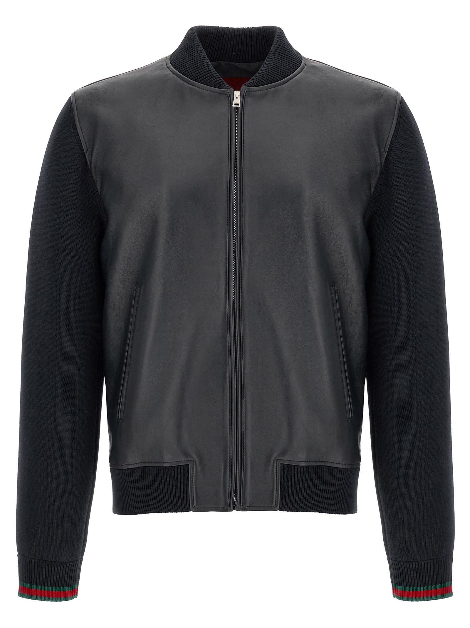 Bomber jacket with tassel and sweater