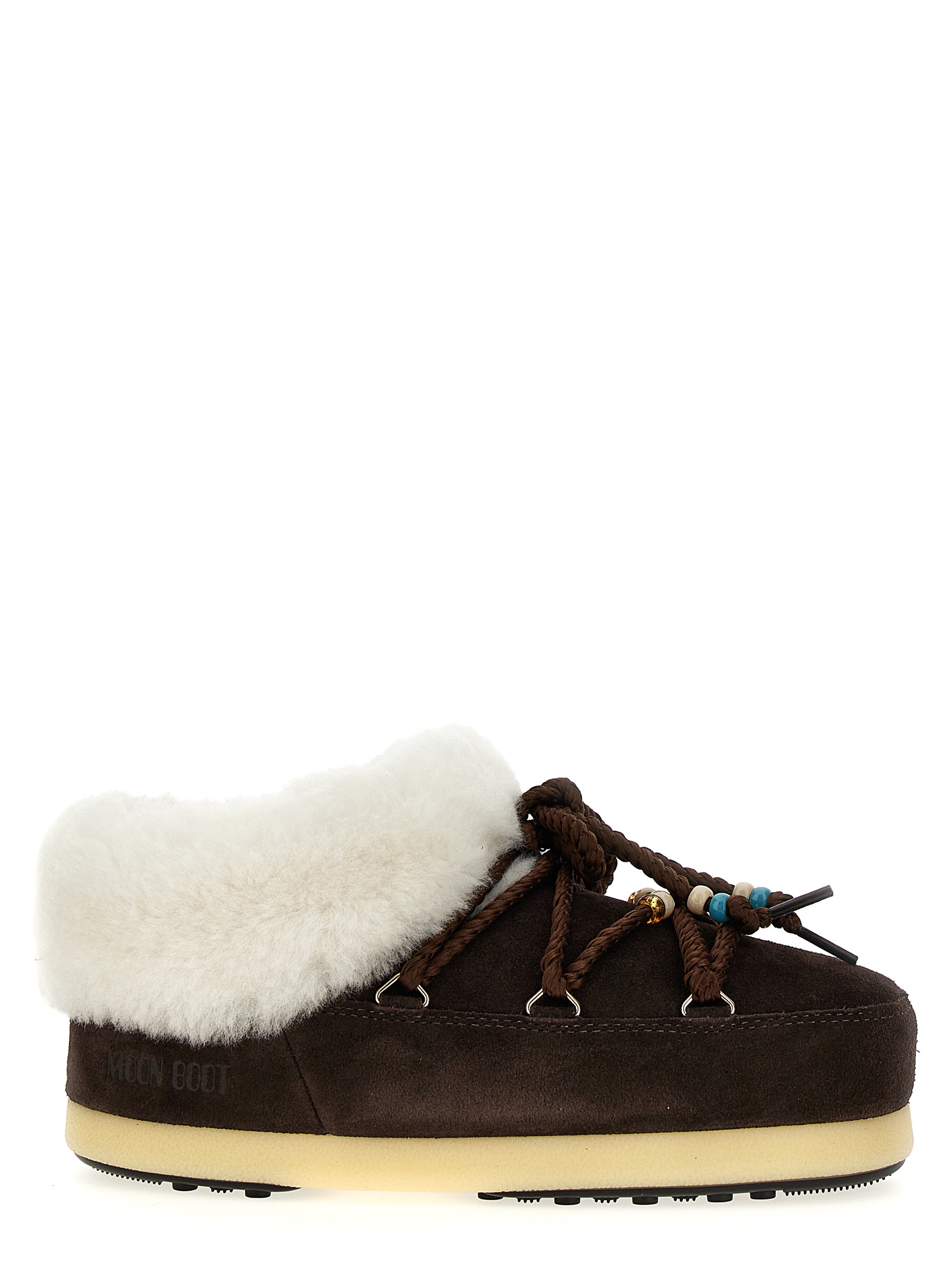 'Mule suede beads' ankle boots
