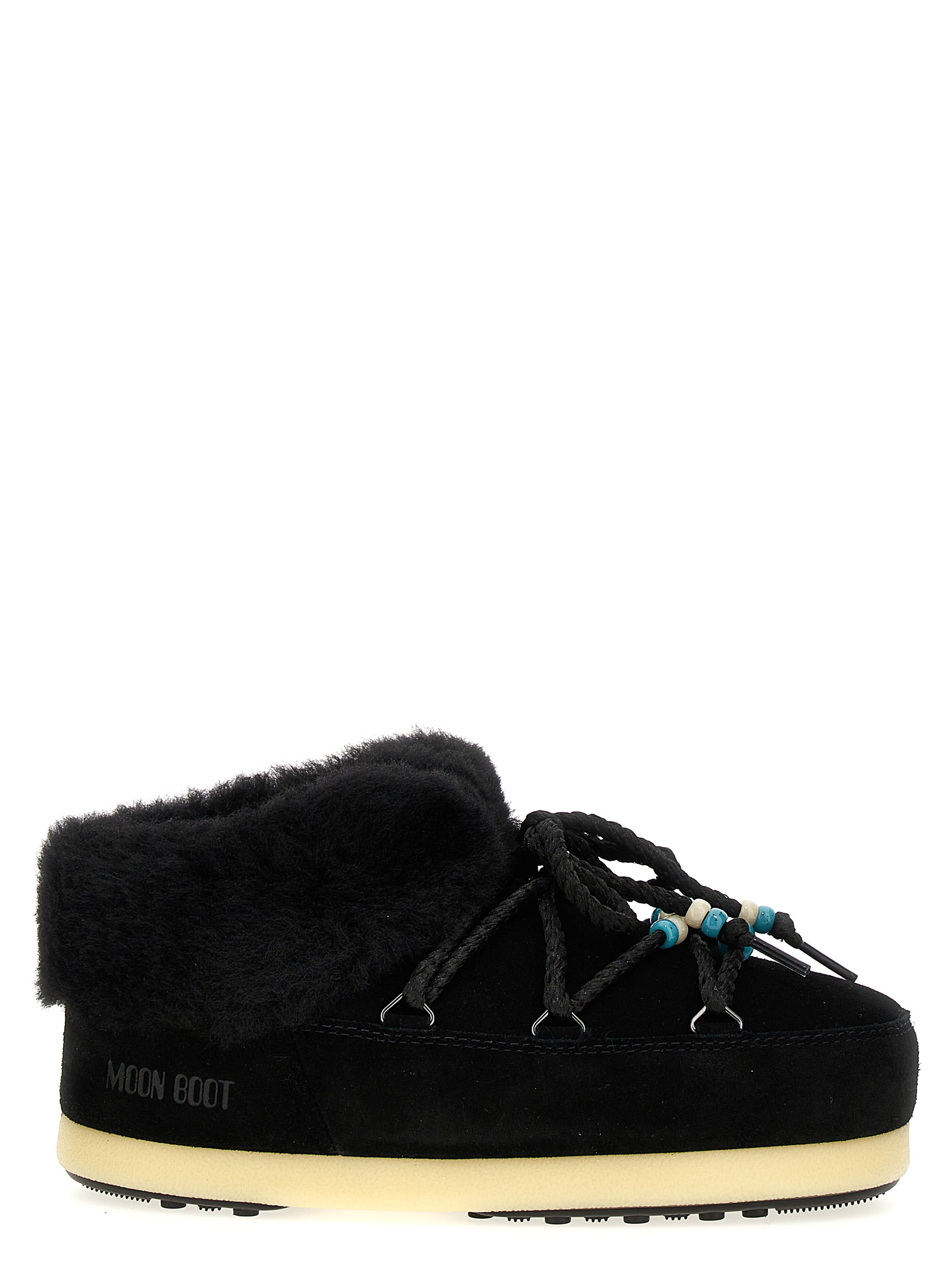 'Mule suede beads' ankle boots