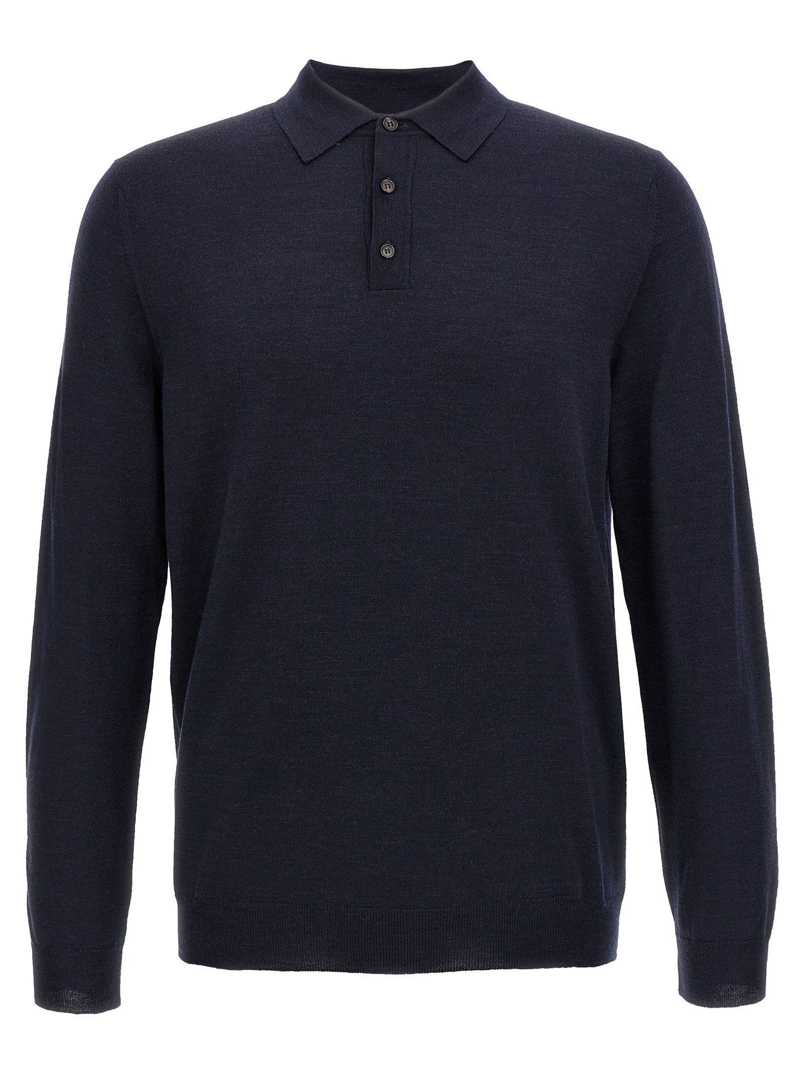 Virgin wool polo shirt