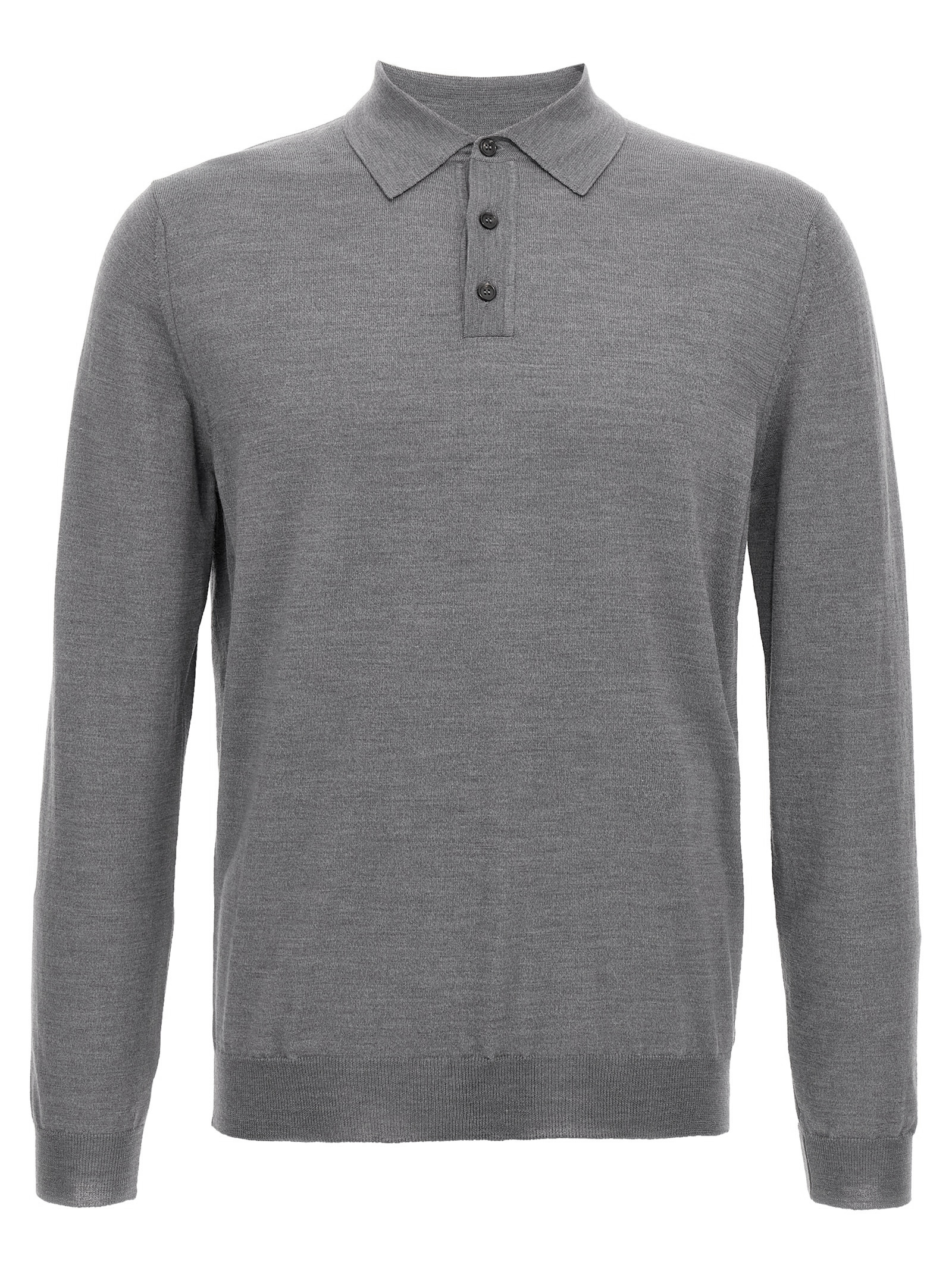 Virgin wool polo shirt