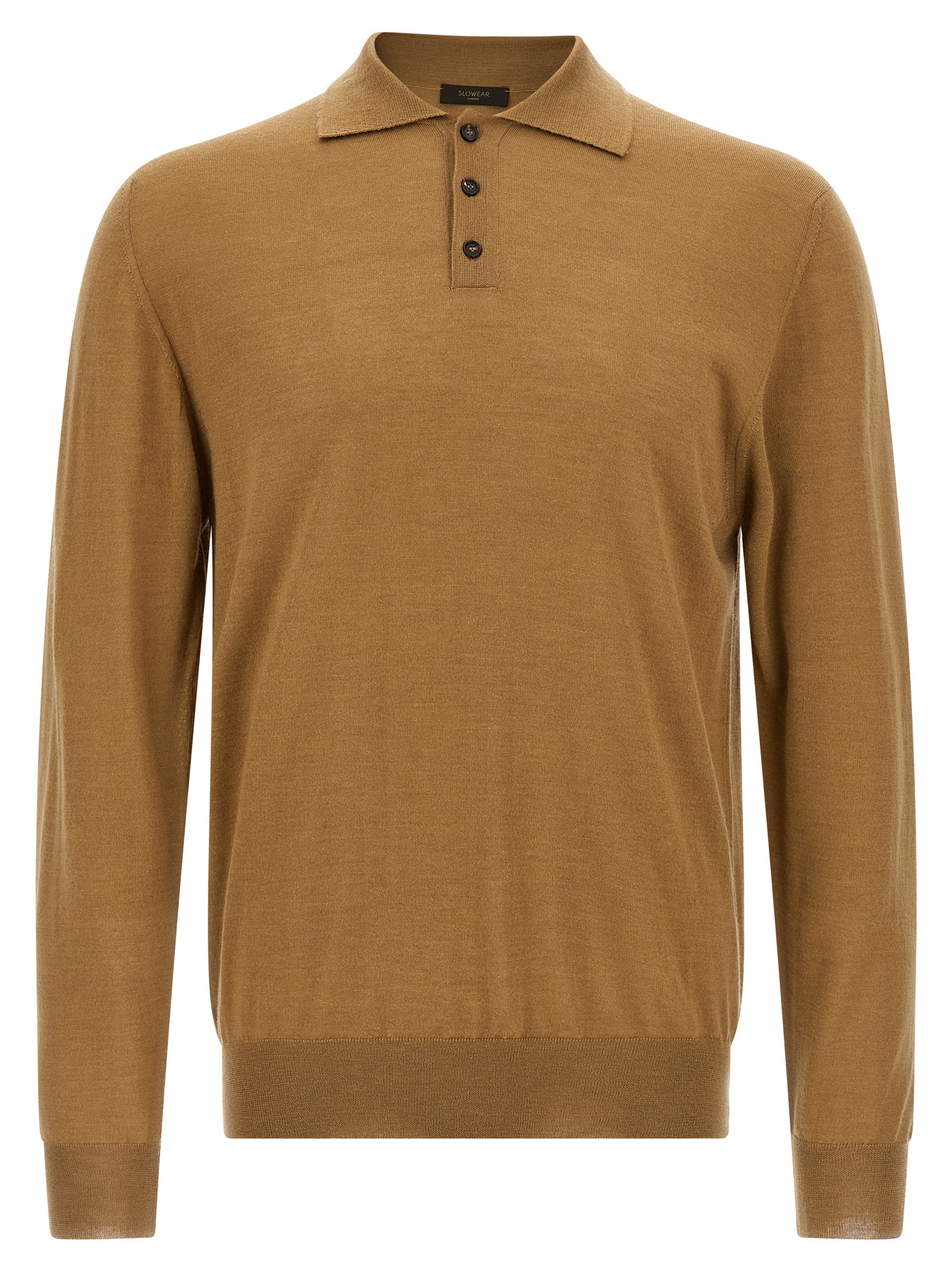 Virgin wool polo shirt