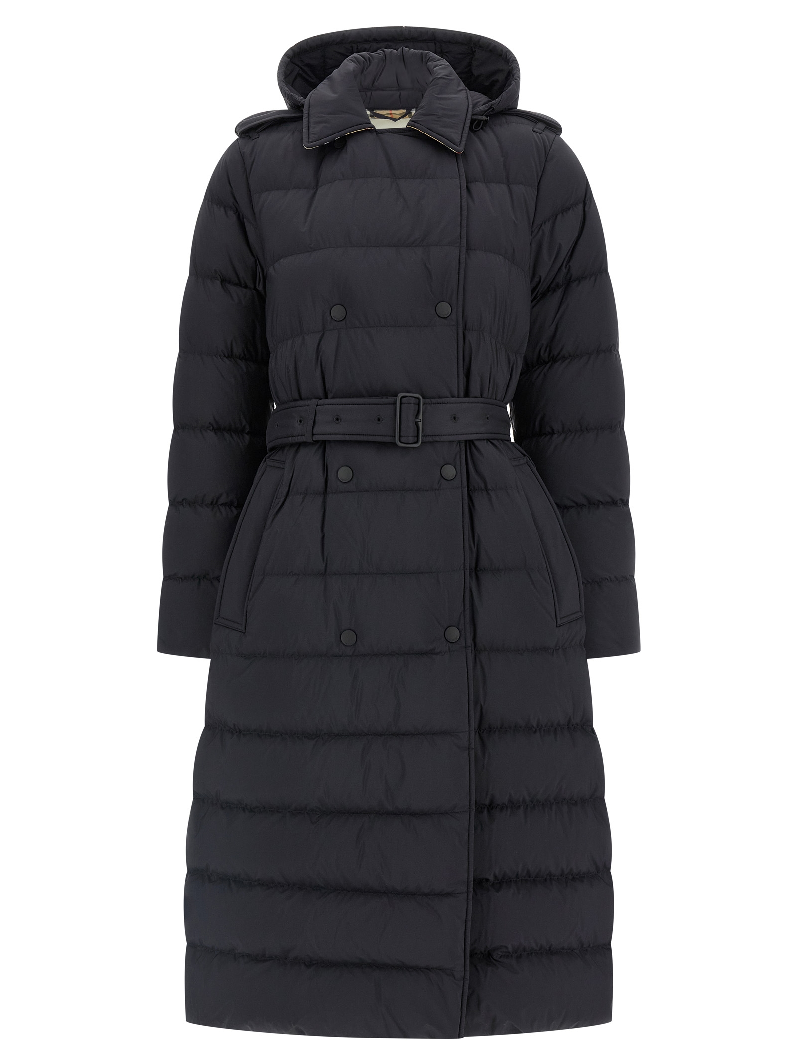 Padded trench coat