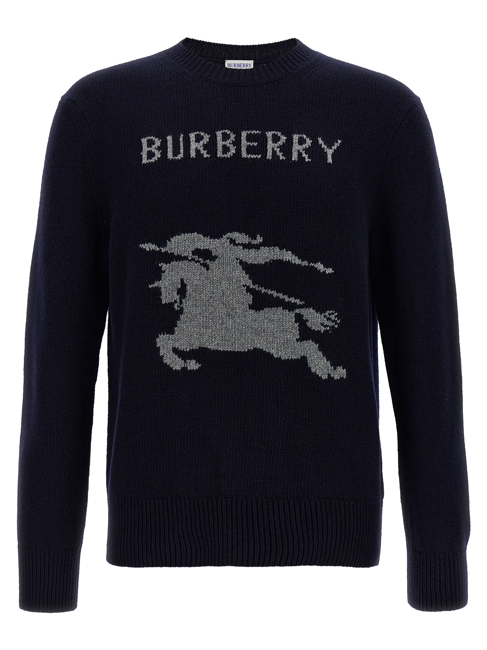 Logo intarsia sweater