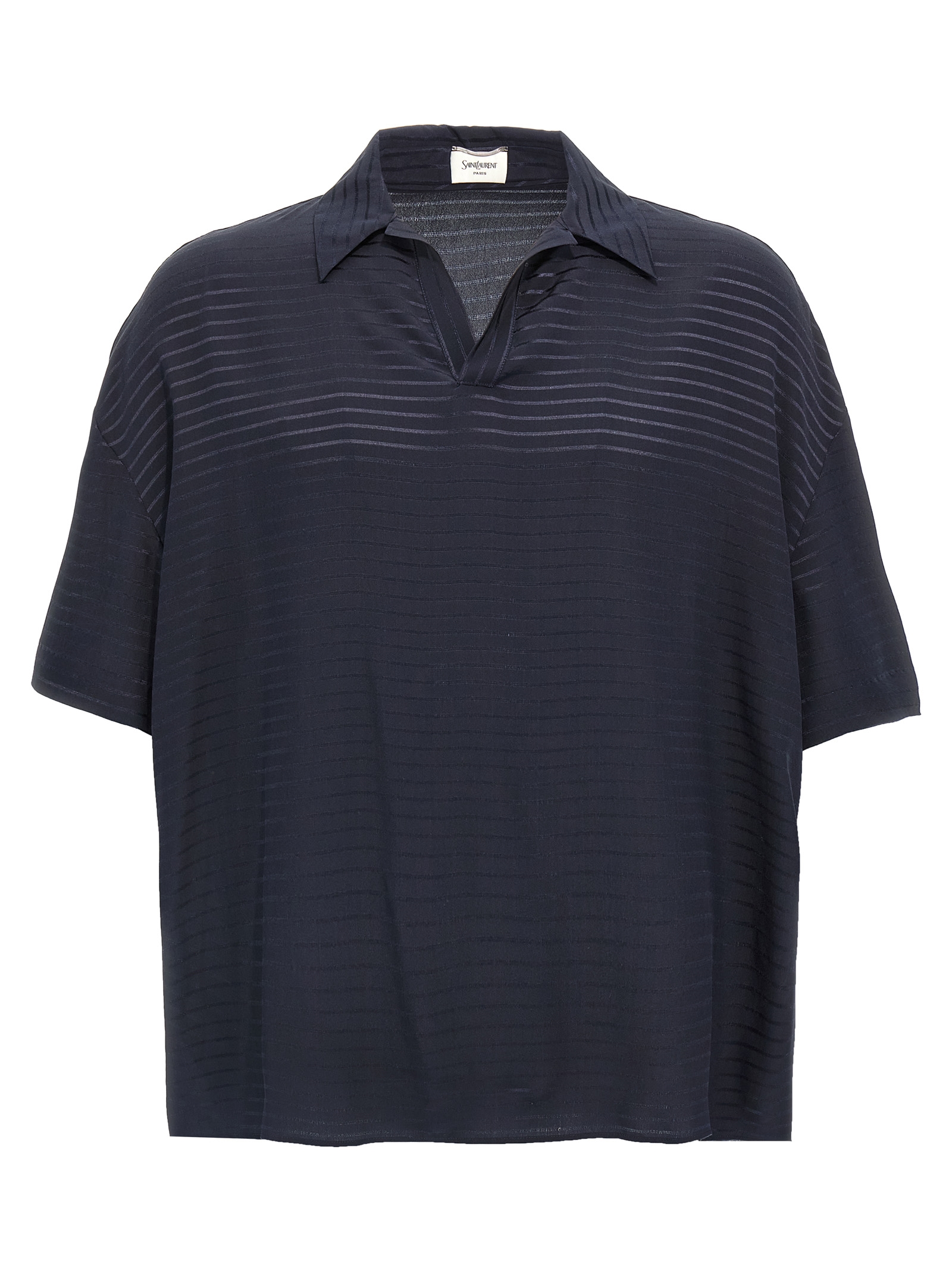 Silk polo shirt