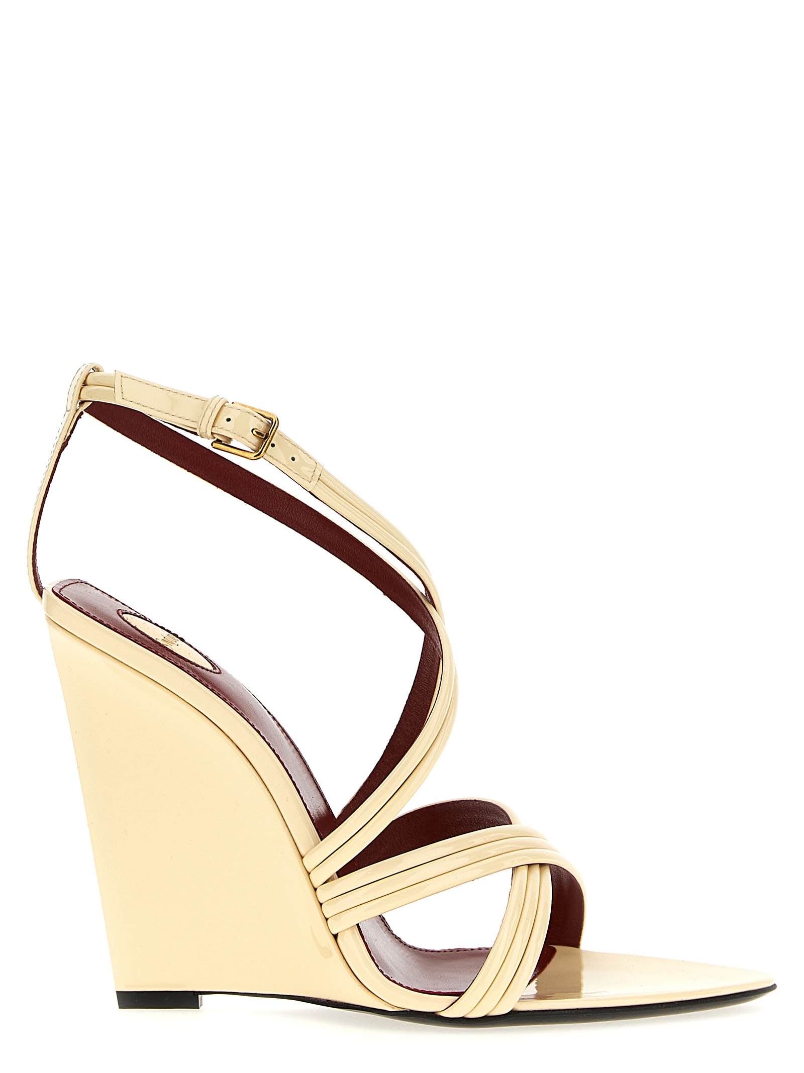 Patent sandals
