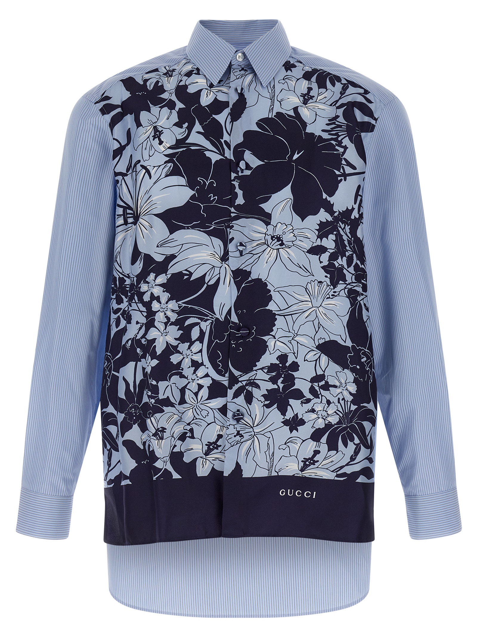 Floral silk shirt
