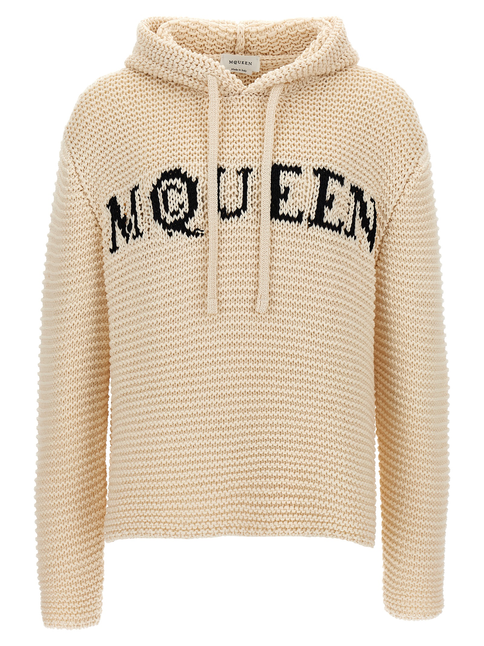 Inlaid logo hoodie