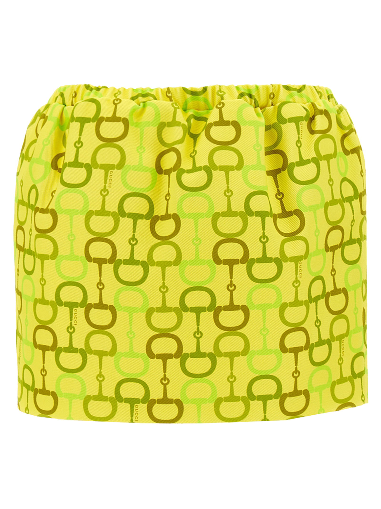 Horsebit print skirt