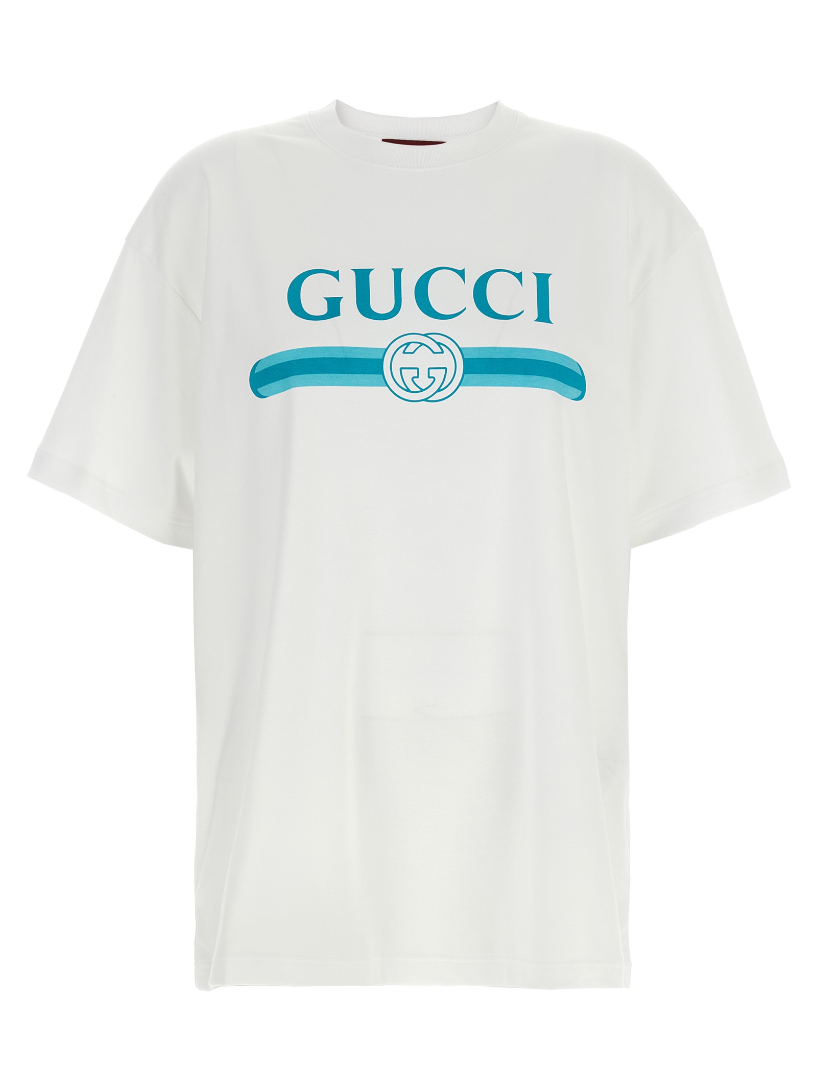 'Gucci Incrocio GG e Web' print T-shirt