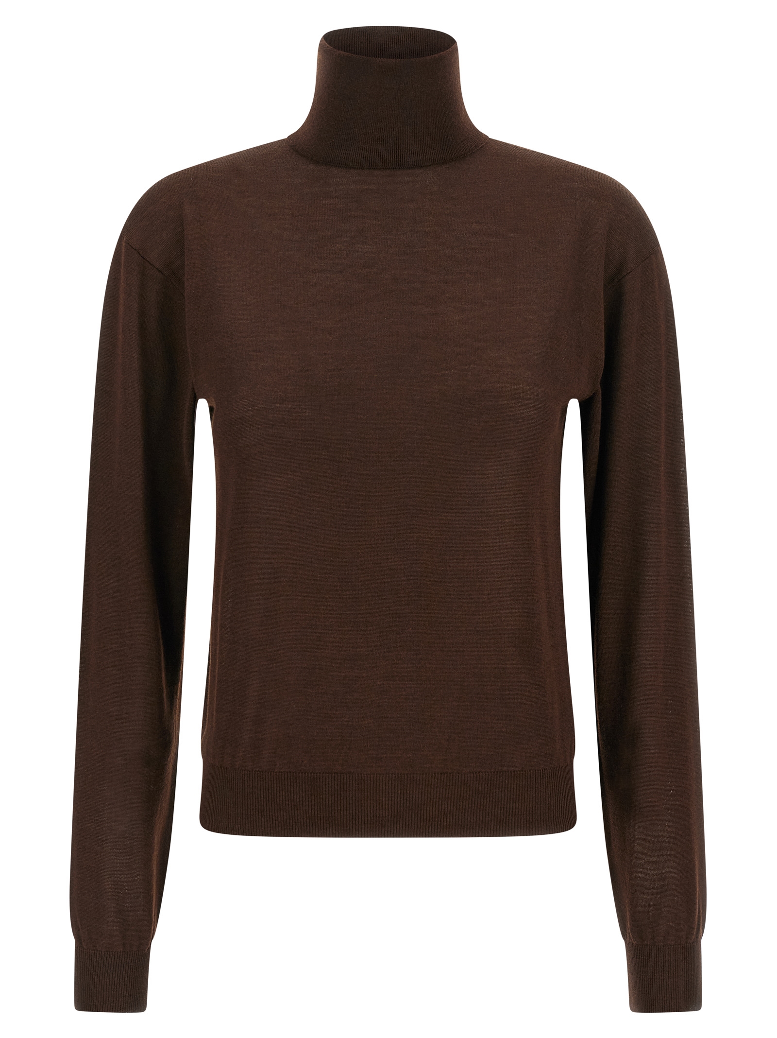Turtleneck sweater dropped shoulders