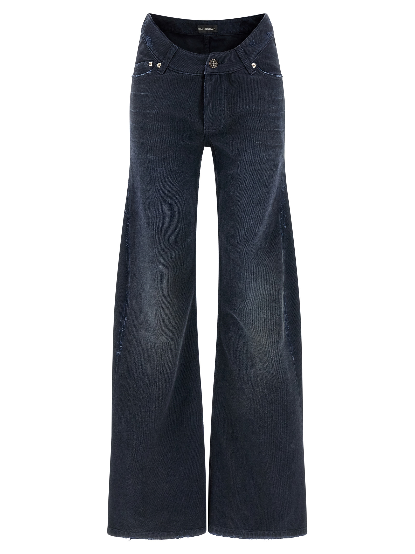 Curved waist jeans