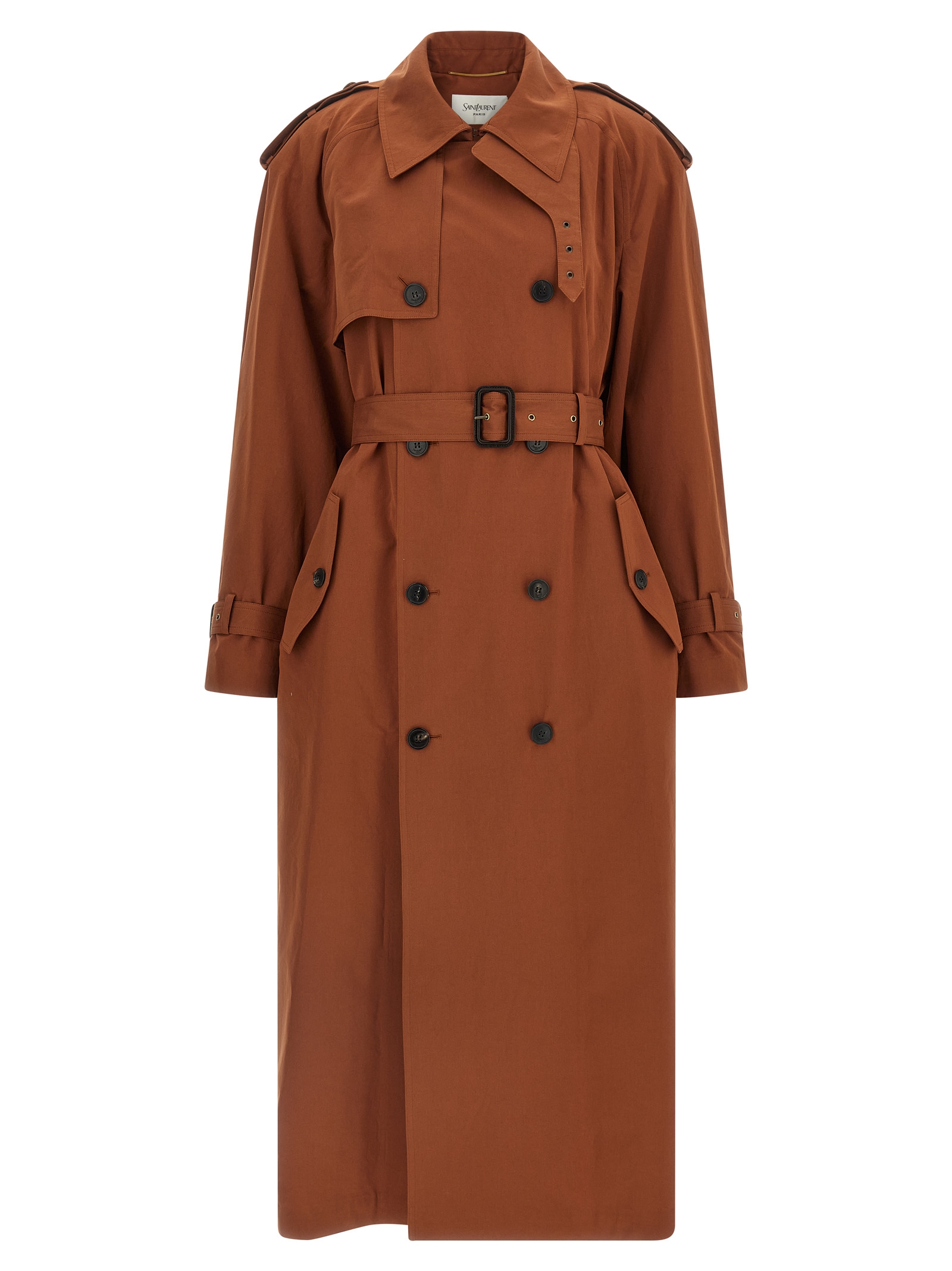 Double-breasted trench coat